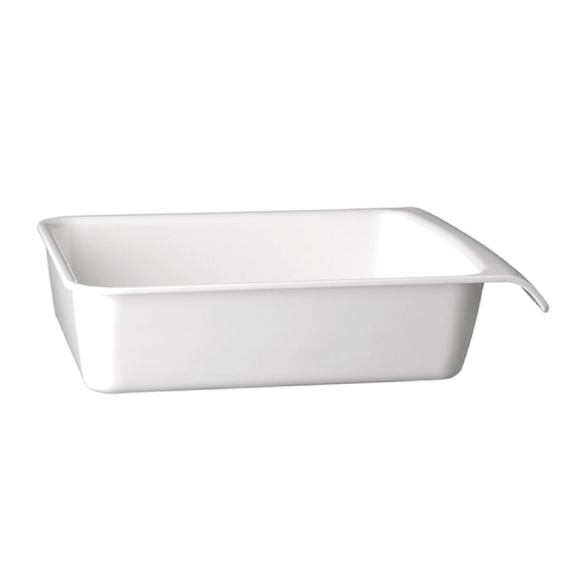 (6 pcs) Bac GN 1/2 - CASCADE - Mélamine - 3,65L - rectangulaire - 325x265mm - Profondeur : 75mm - Blanc