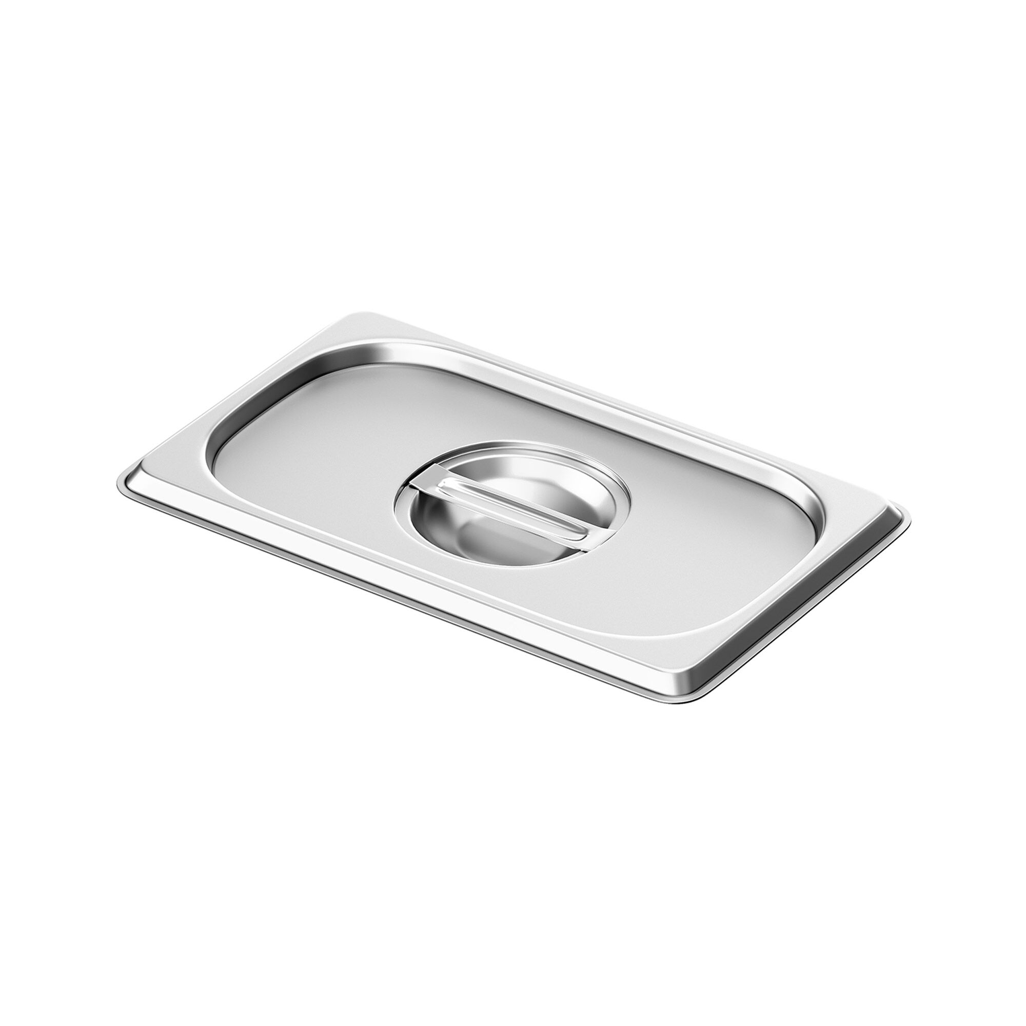 (6 pcs) Couvercle inox GN 1/4 - 265x162x28mm
