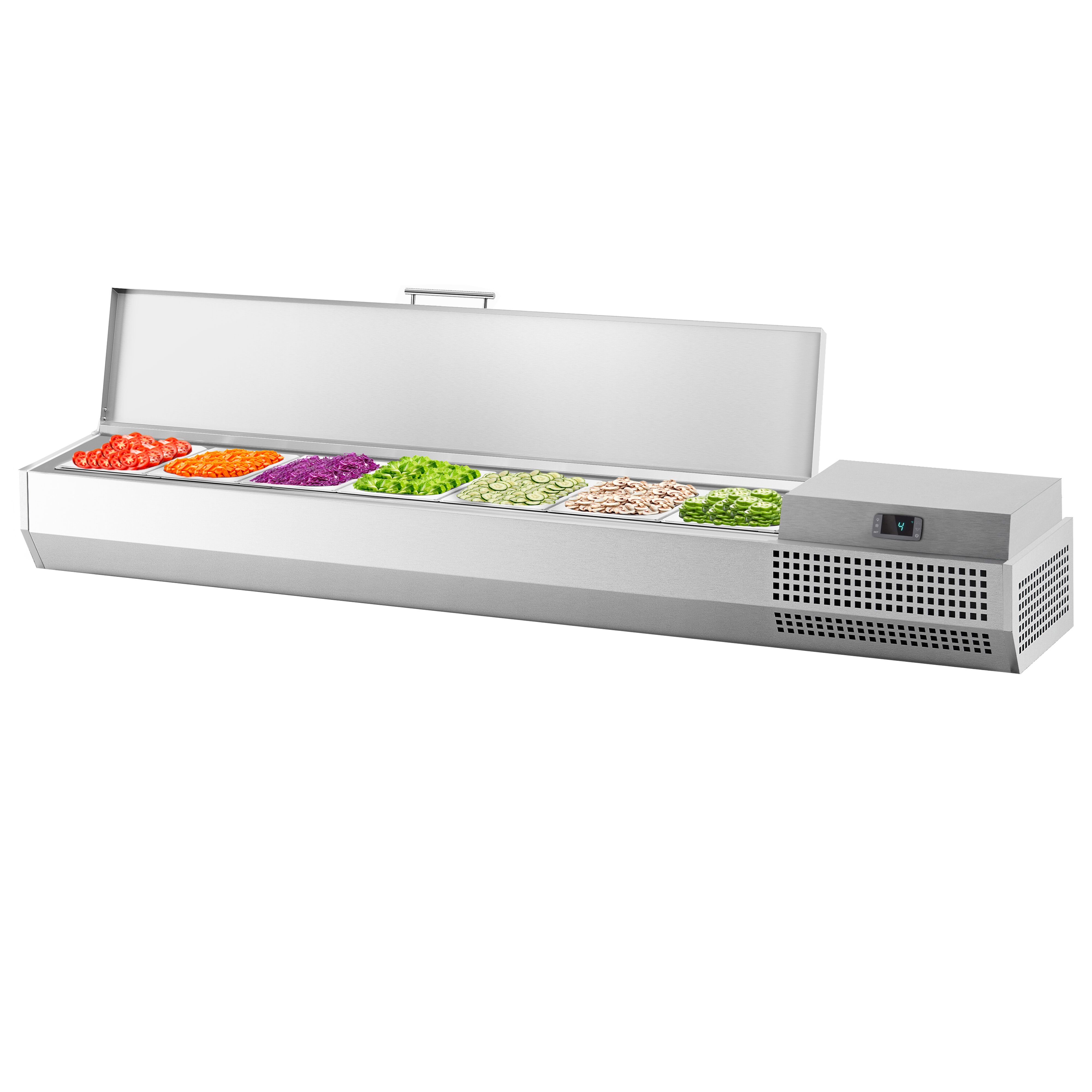 Vitrine Réfrigérée à Ingrédients PREMIUM PLUS - 1733x413mm - 6x GN 1/3