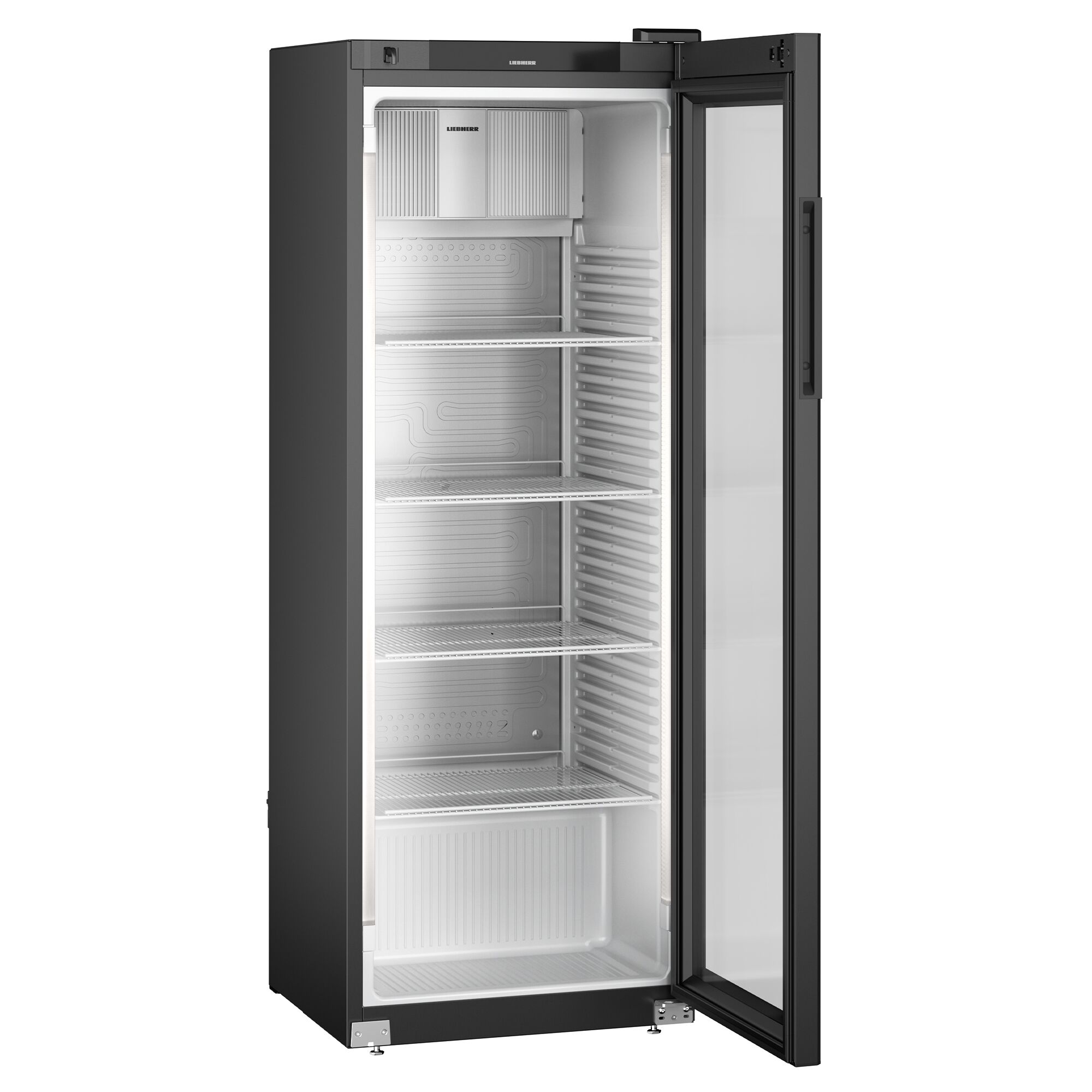 LIEBHERR | Kühlschrank PERFECTION - 347 Liter - Innen Kunststoff - mit 1 Glastür - Schwarz