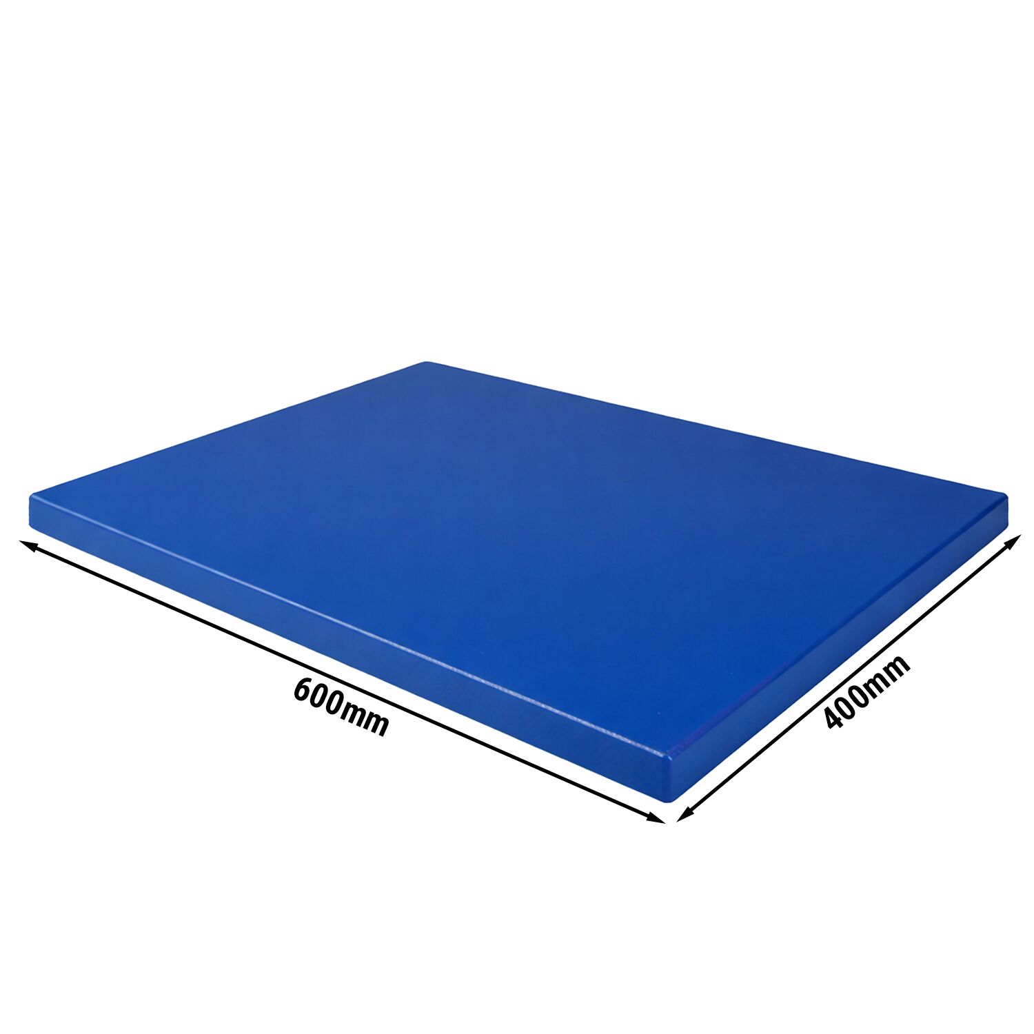 Planche à découper antidérapante - EN 600x400 - Épaisseur: 20mm - Conforme HACCP - PEHD 500 - Bleu
