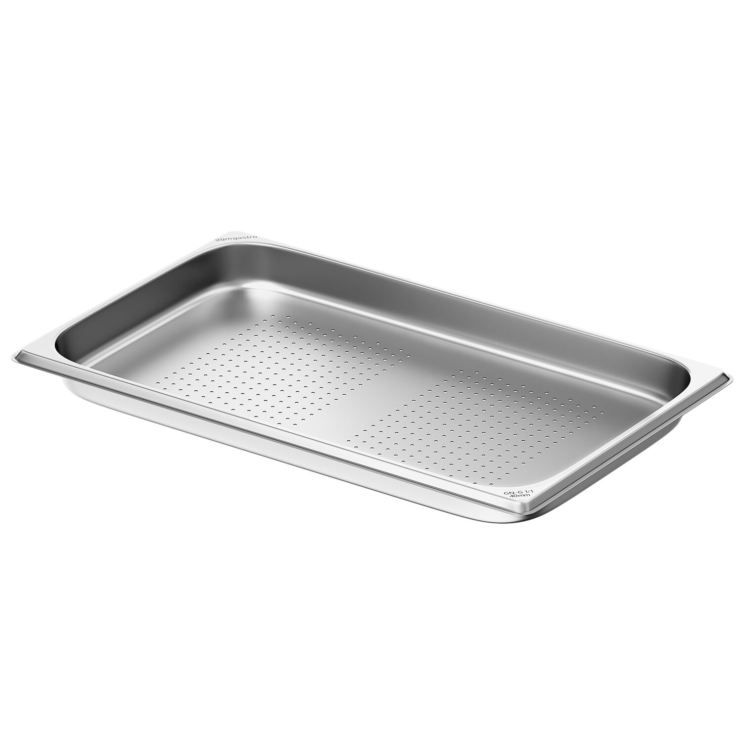 Récipients en acier inoxydable GN 1/1 - perforés - Hauteur : 40mm