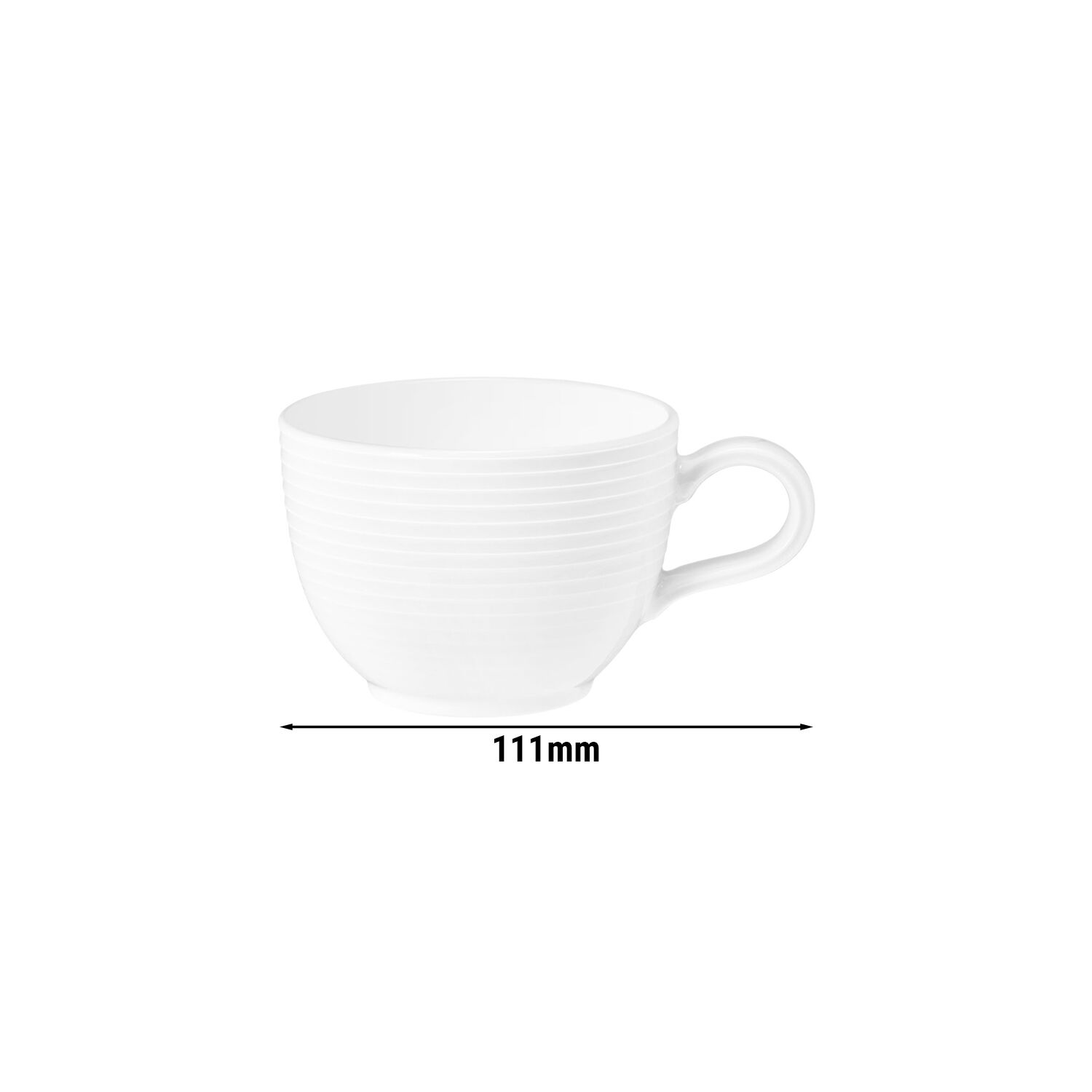 (6 pièces) SELTMANN WEIDEN | Tasse à café Tulipe – 180 ml – Blanc