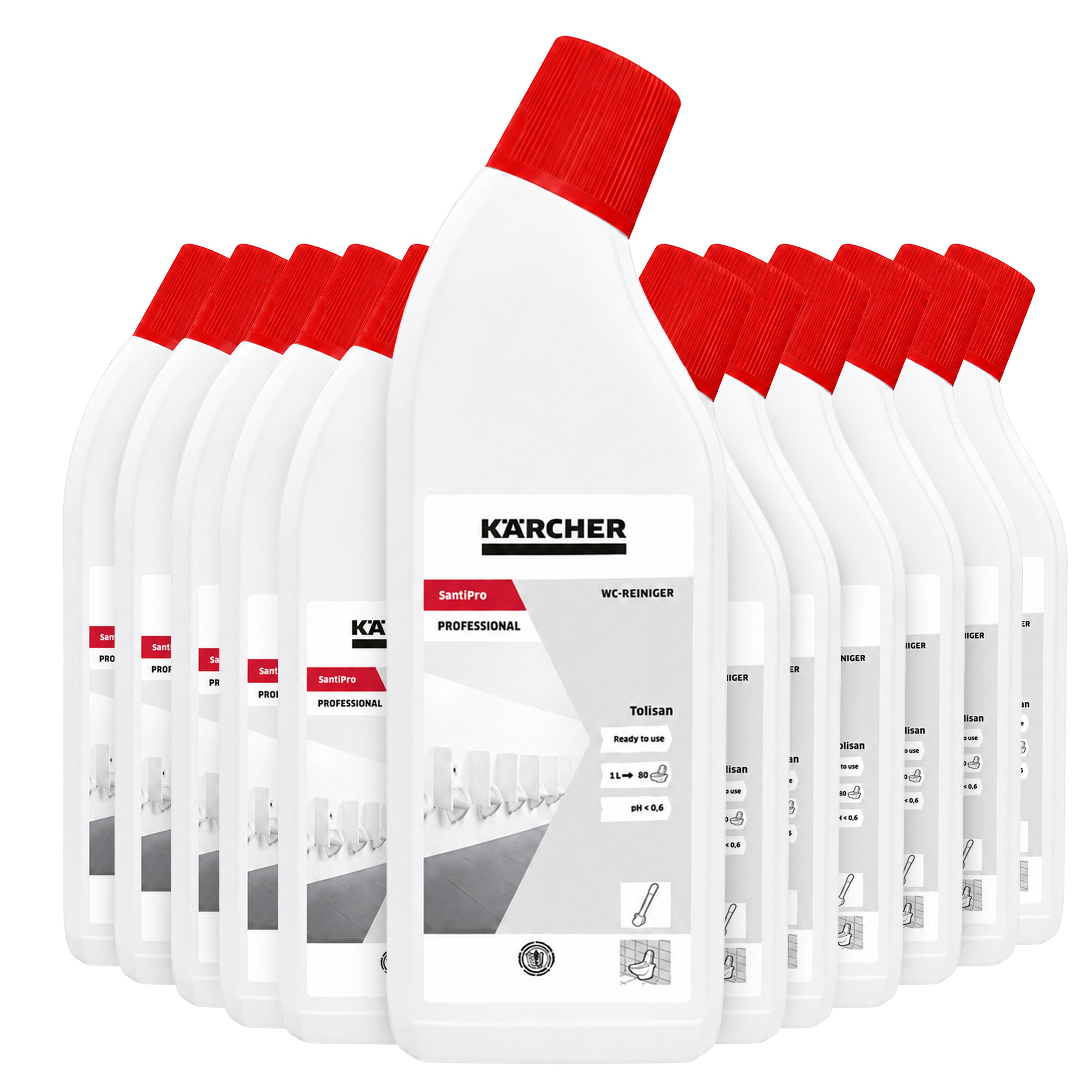 (15 pièces) Kärcher | SanitPro Nettoyant WSC Tolisan - 750ml