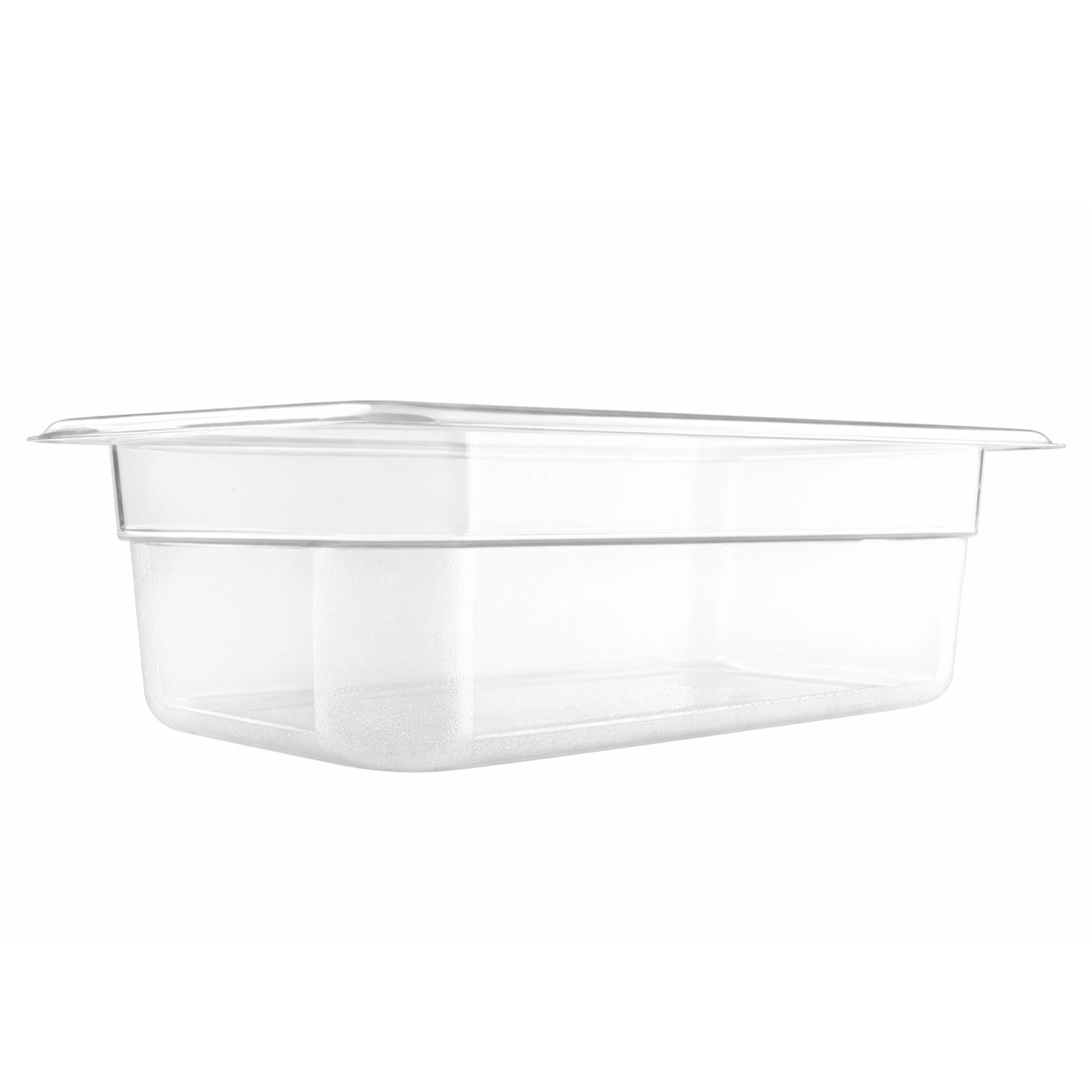 (6 pièces) Bac en Polycarbonate GN 1/4 - Transparent - Hauteur : 100 mm