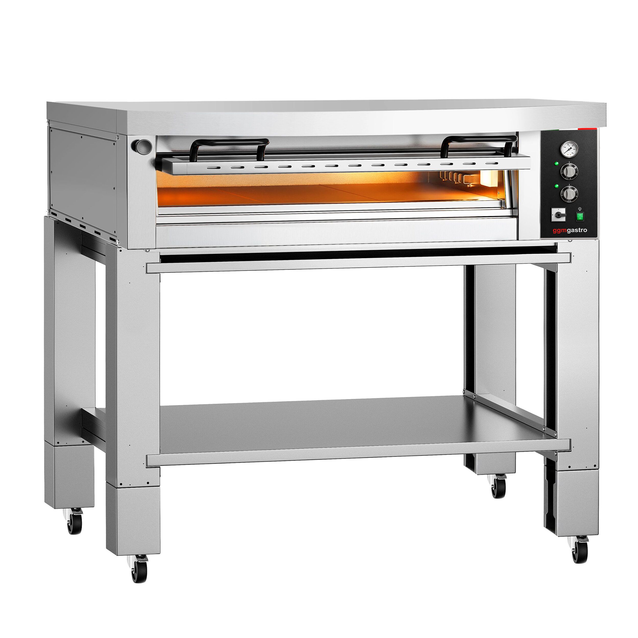 Elektro Pizzaofen Power - 6x 34 cm - Manuell - inkl. Haube & Untergestell