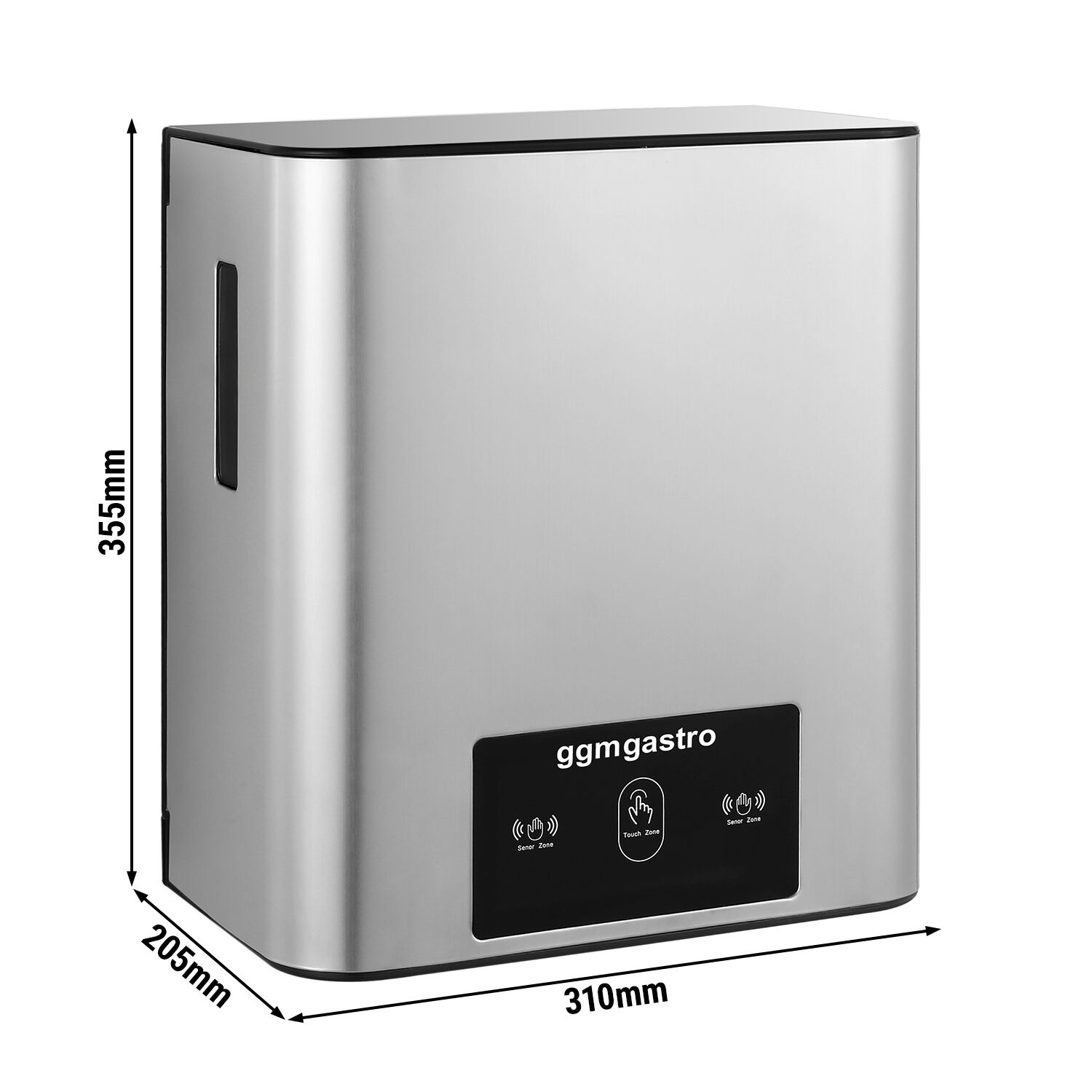 Distributeur d’essuie-mains en rouleau - automatique - sans contact - avec capteur - acier inoxydable