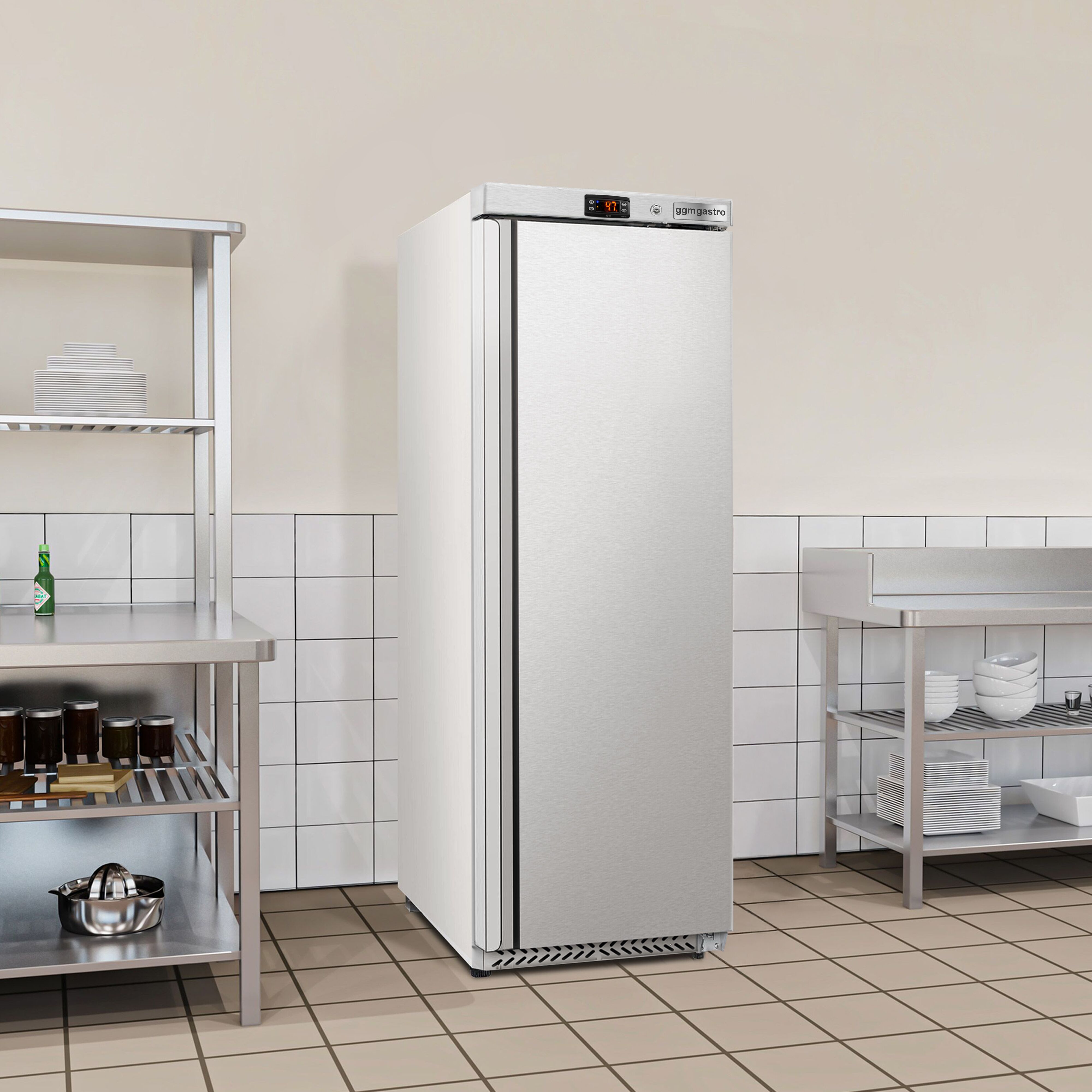 Réfrigérateur de stockage inox ECO – 400 litres – avec 1 porte