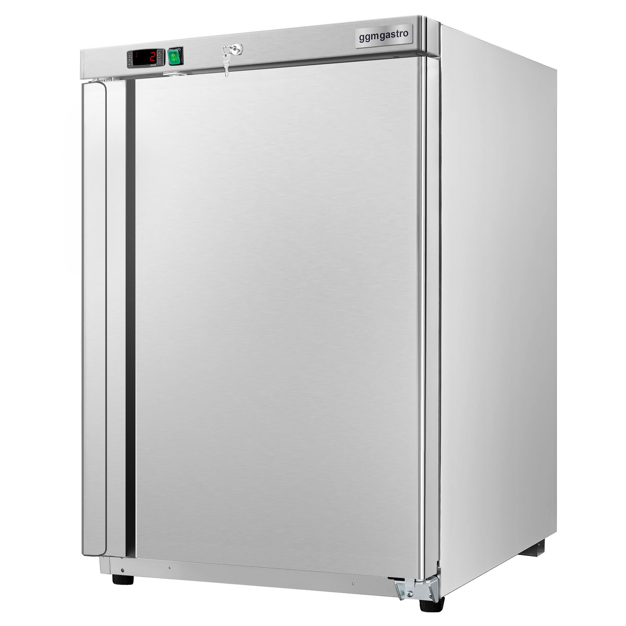 Mini congélateur de stockage inox ECO – 200 litres – avec 1 porte – intérieur de la porte en plastique