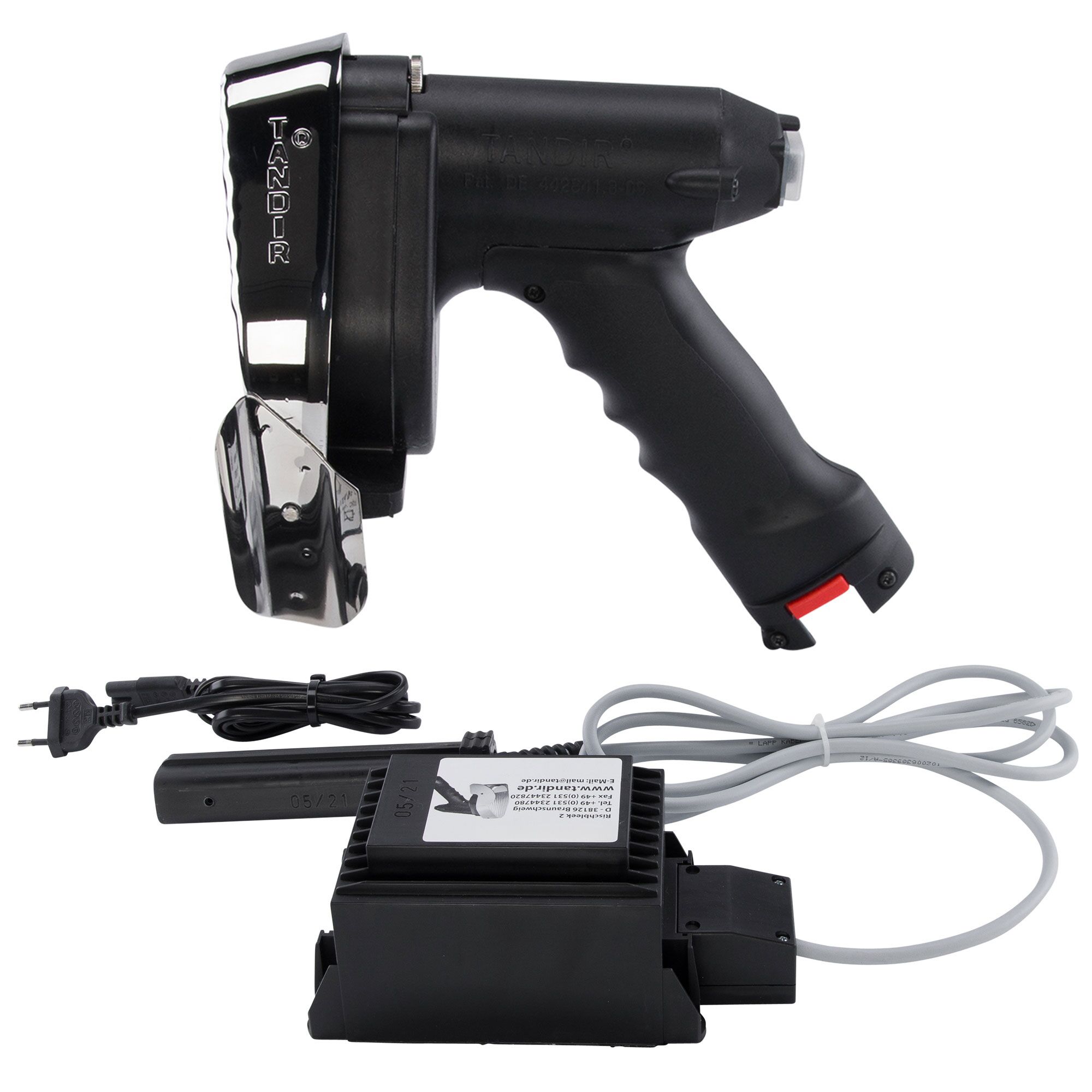 TANDIR| Commercial Electric Kebab Slicer Knife Ø120 mm ECO – 2 blades - Made in Germany - 0–10 mm