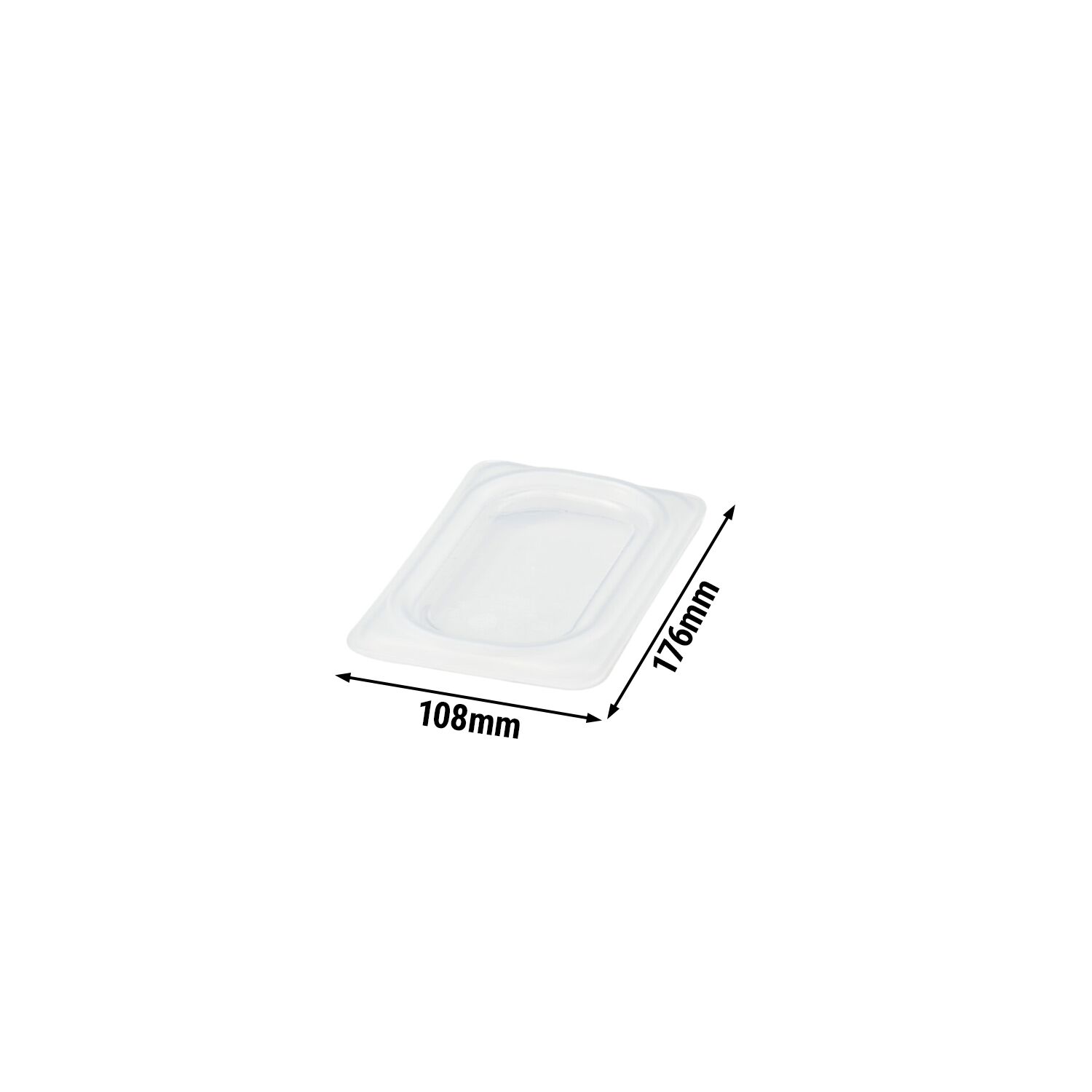 (6 pièces) CAMBRO | Couvercle GN 1/9 en polypropylène – hermétique – translucide