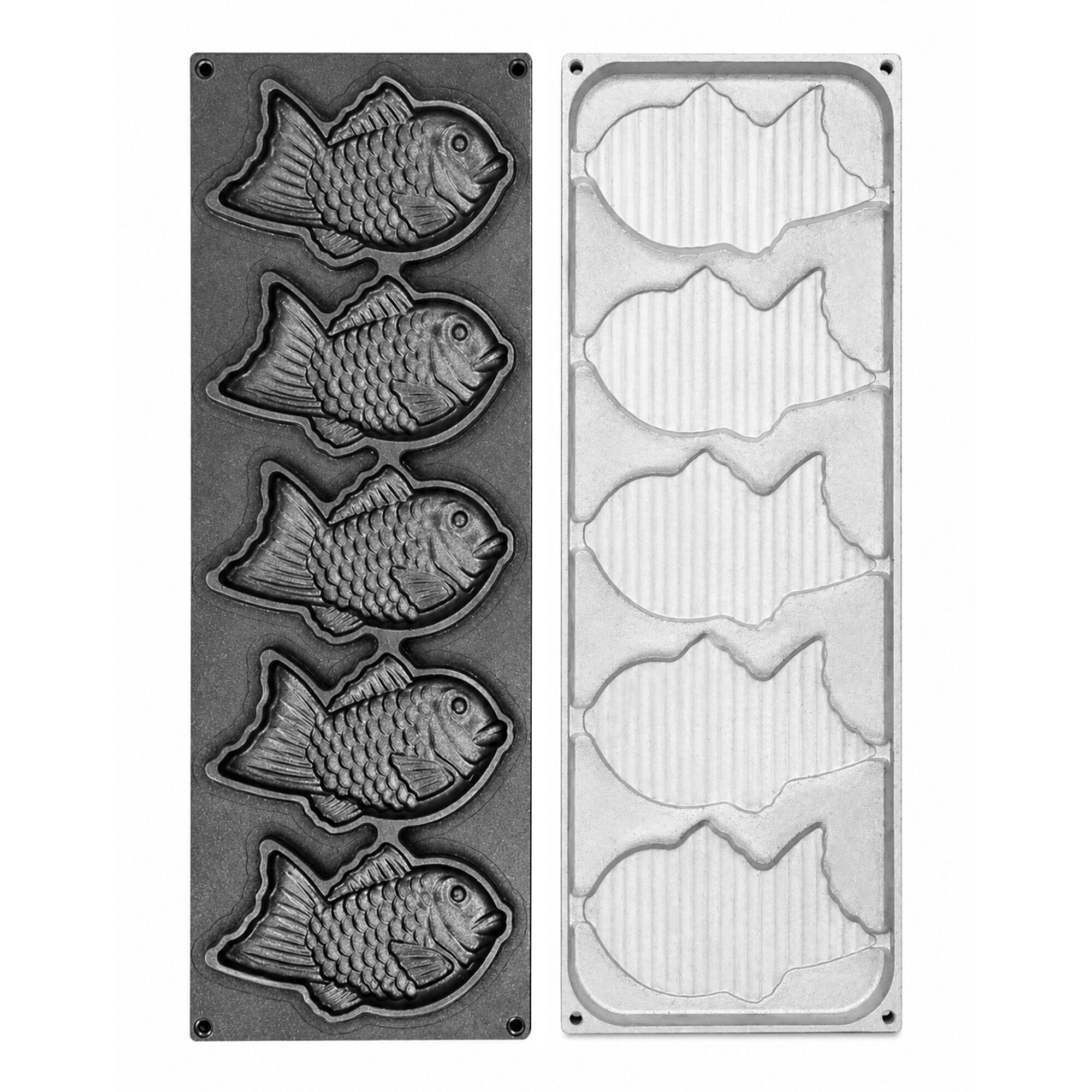 Plaques pour machine à tartelettes TMOPH - Forme : 5x poisson Tayaki