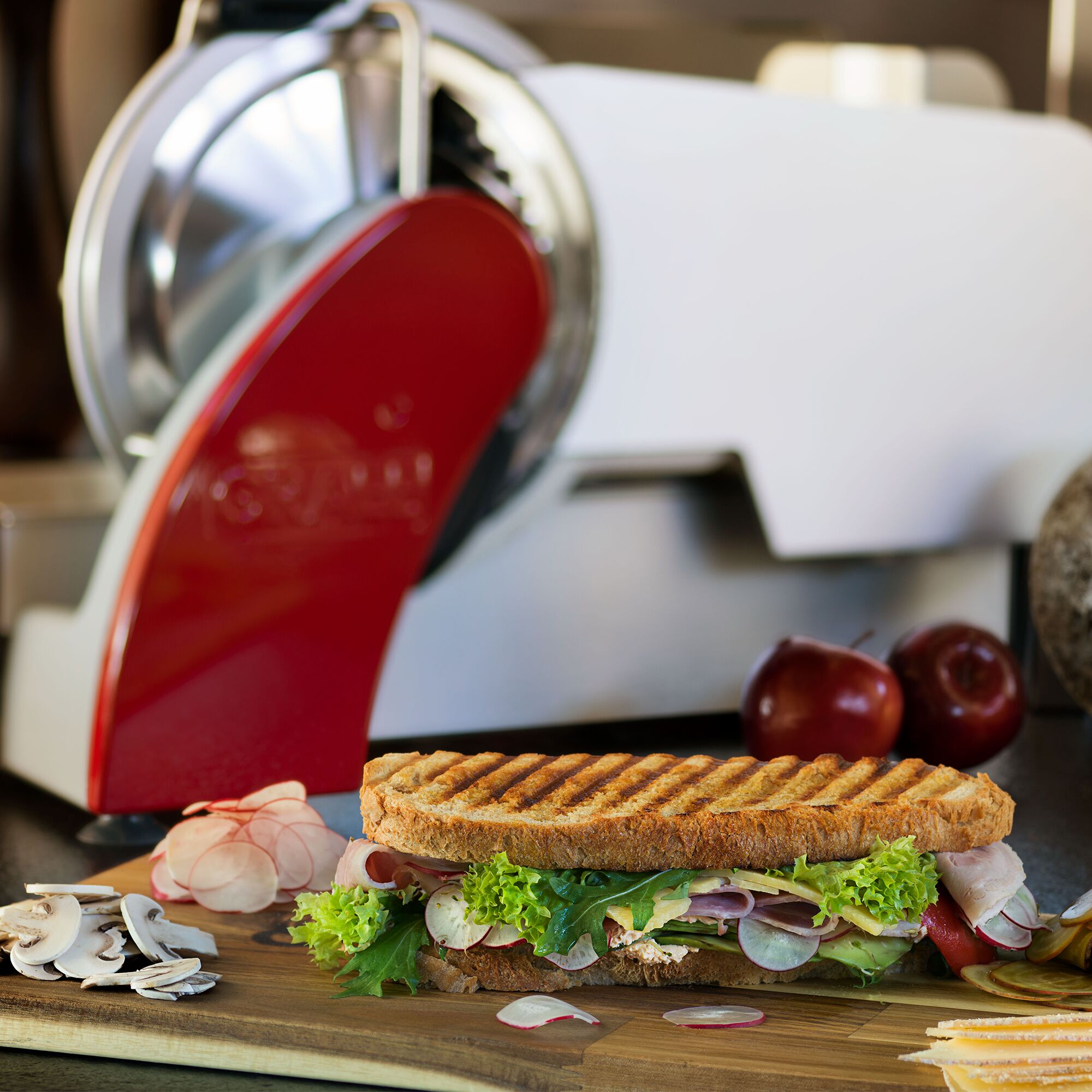 Graef | Concept 25 - Profi-Allesschneider - Messer: Ø 250mm - Schnittlänge: 250mm - Rot