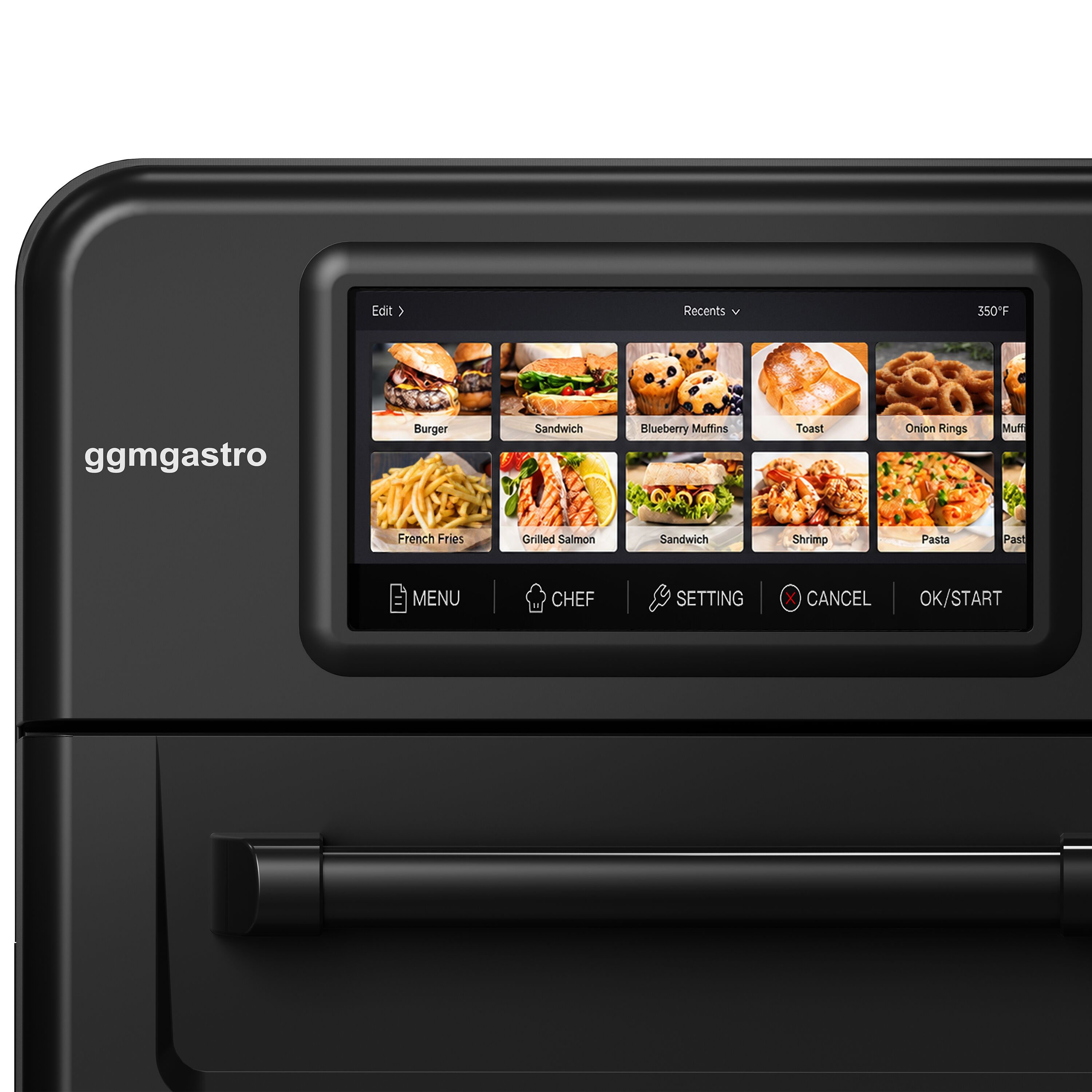 Four rapide - 3 kW - avec fonction gril & micro-ondes - 18,7 litres - Noir