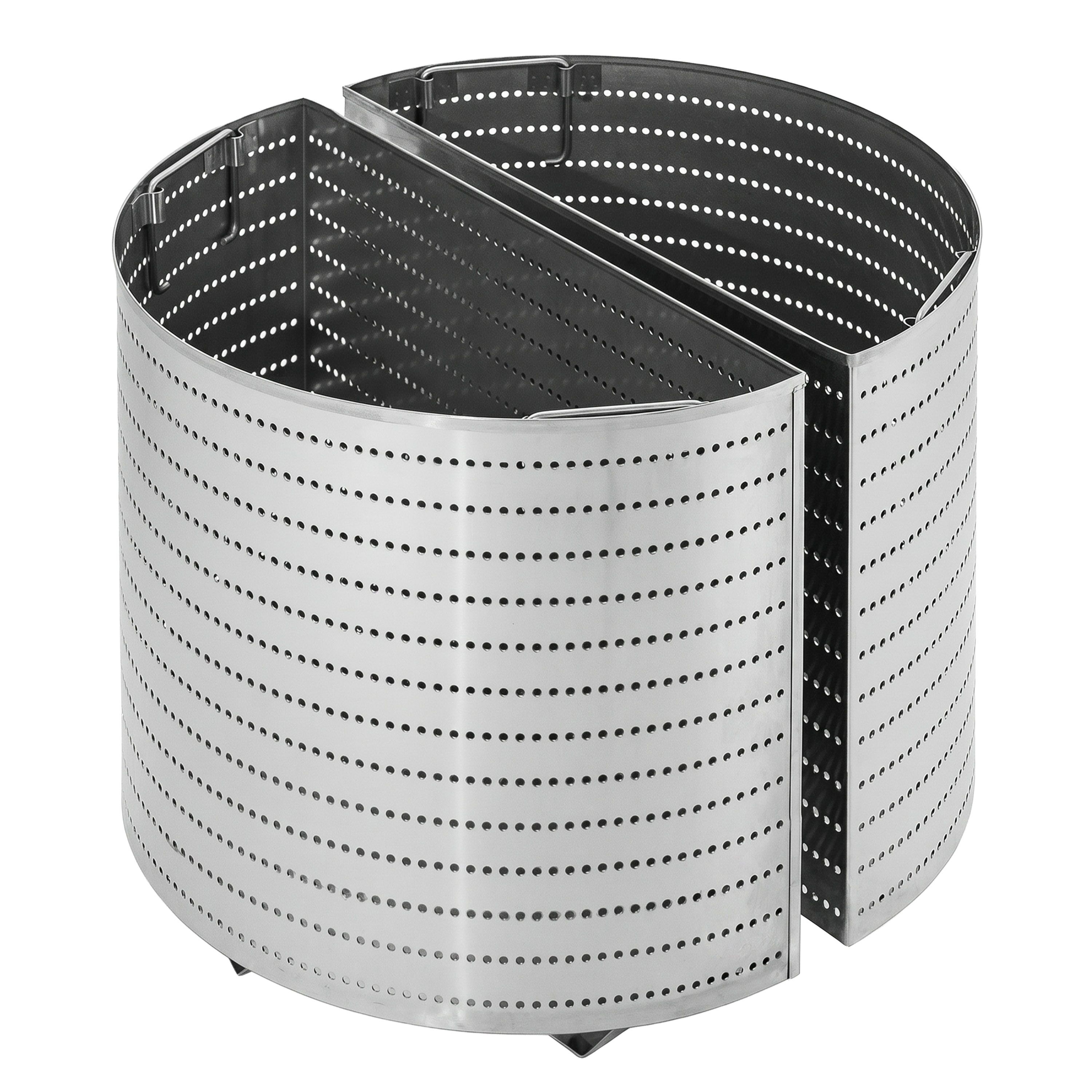 2x GN 1/1 half-round Fryer Basket Set for Boiling Pan - Ø560xH440mm - 150L - GN 1/1