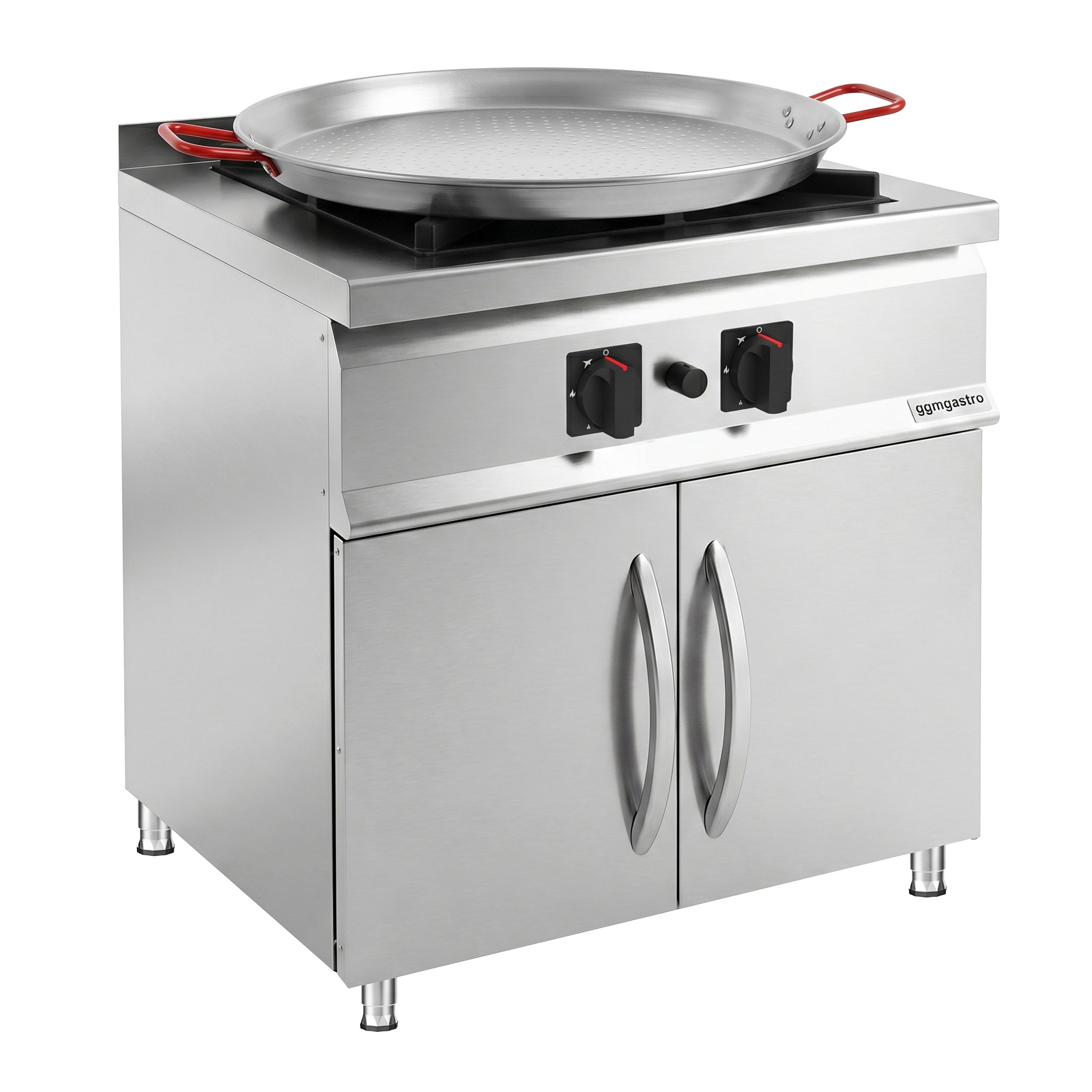 Cuisinière à gaz Tantuni - 24 kW - 1 brûleur - incl. soubassement avec 2 portes