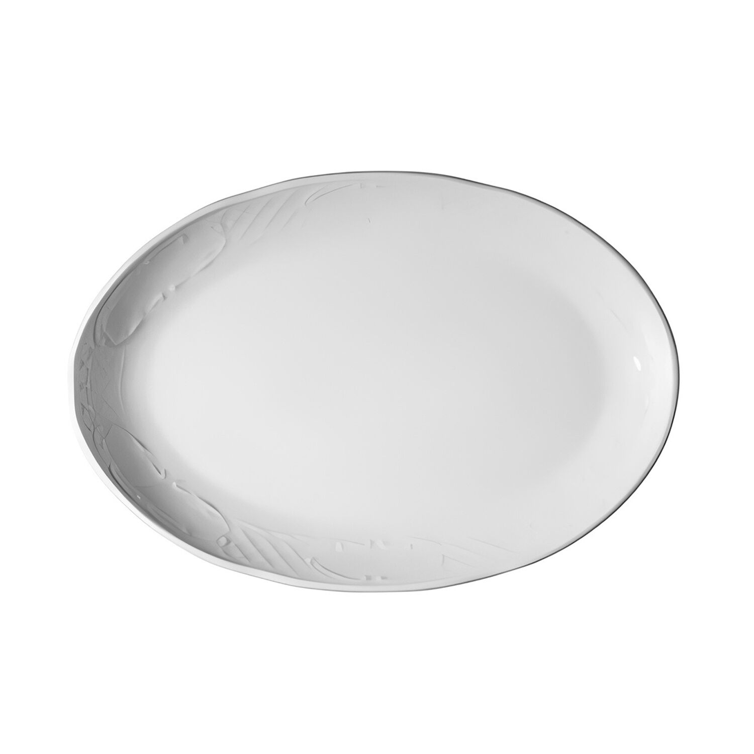 (12 pièces) CLASSICO - Assiette / plat - ovale - Longueur : 230 mm - Blanc