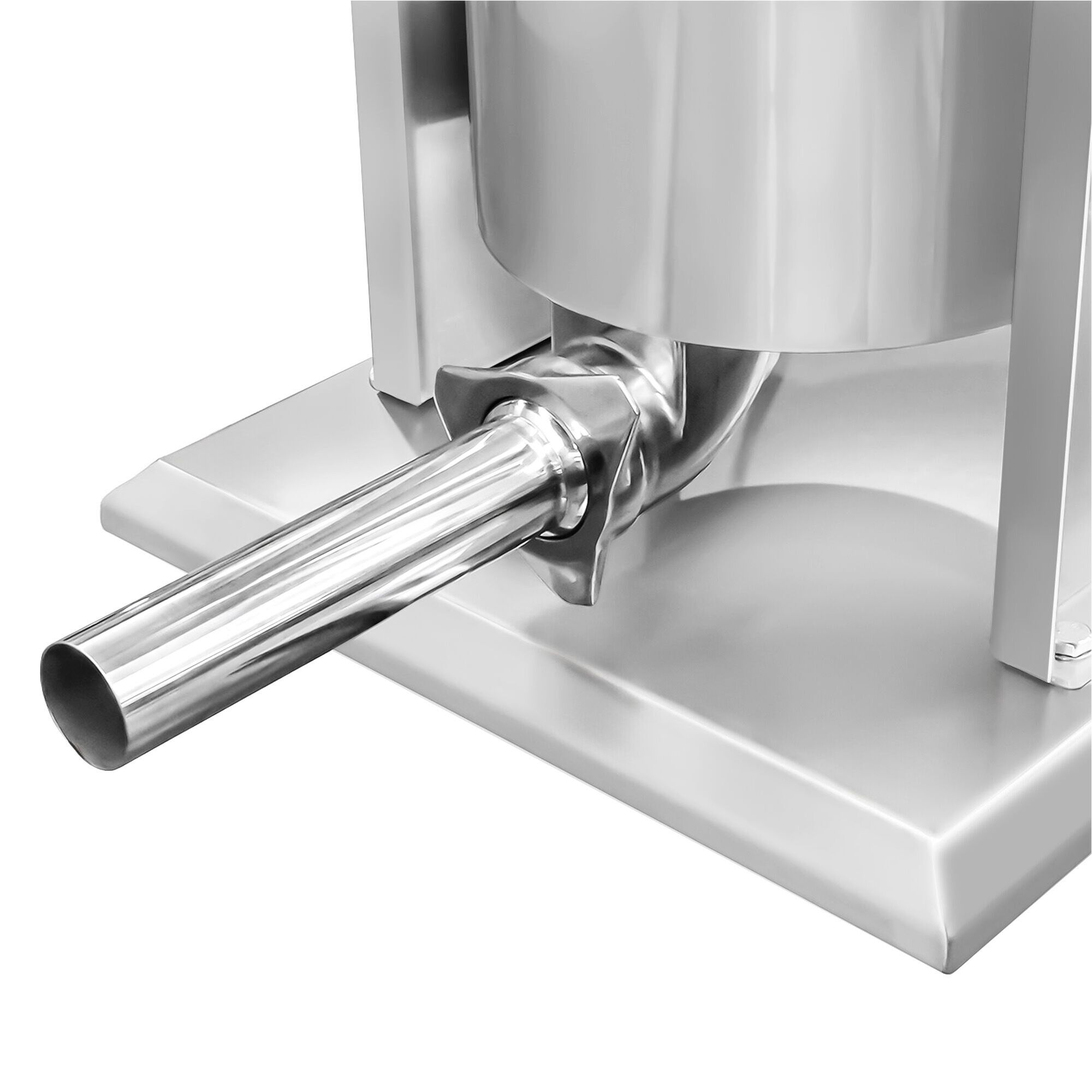 Poussoir à saucisses Électrique & Machine à churros - 10 Litres - 90 Watts - inox - incl. 4 Embouts à saucisses & 3 Embouts à churros