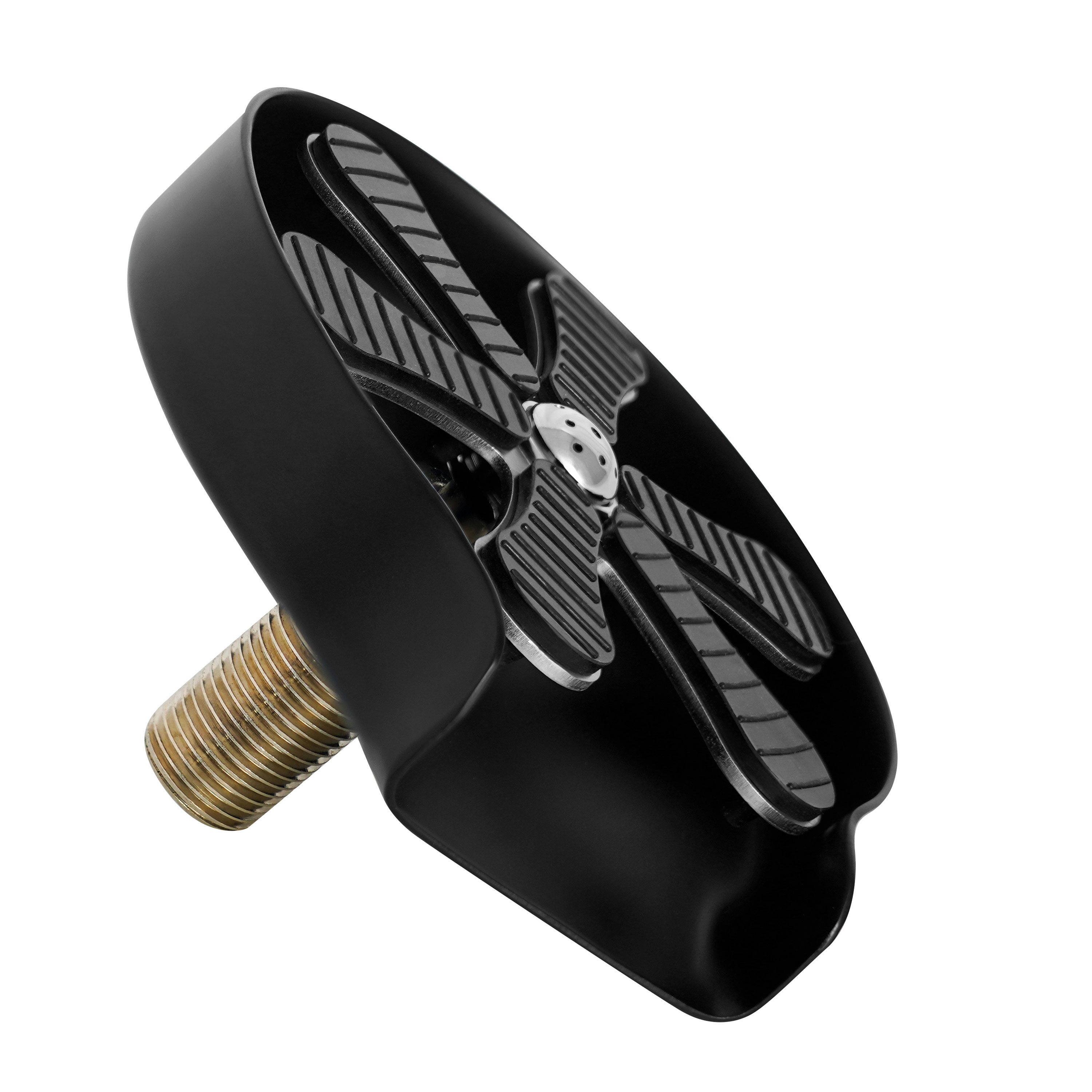 Rince-verres - avec régulateur de jet intégré - Raccord 3/8" - Noir