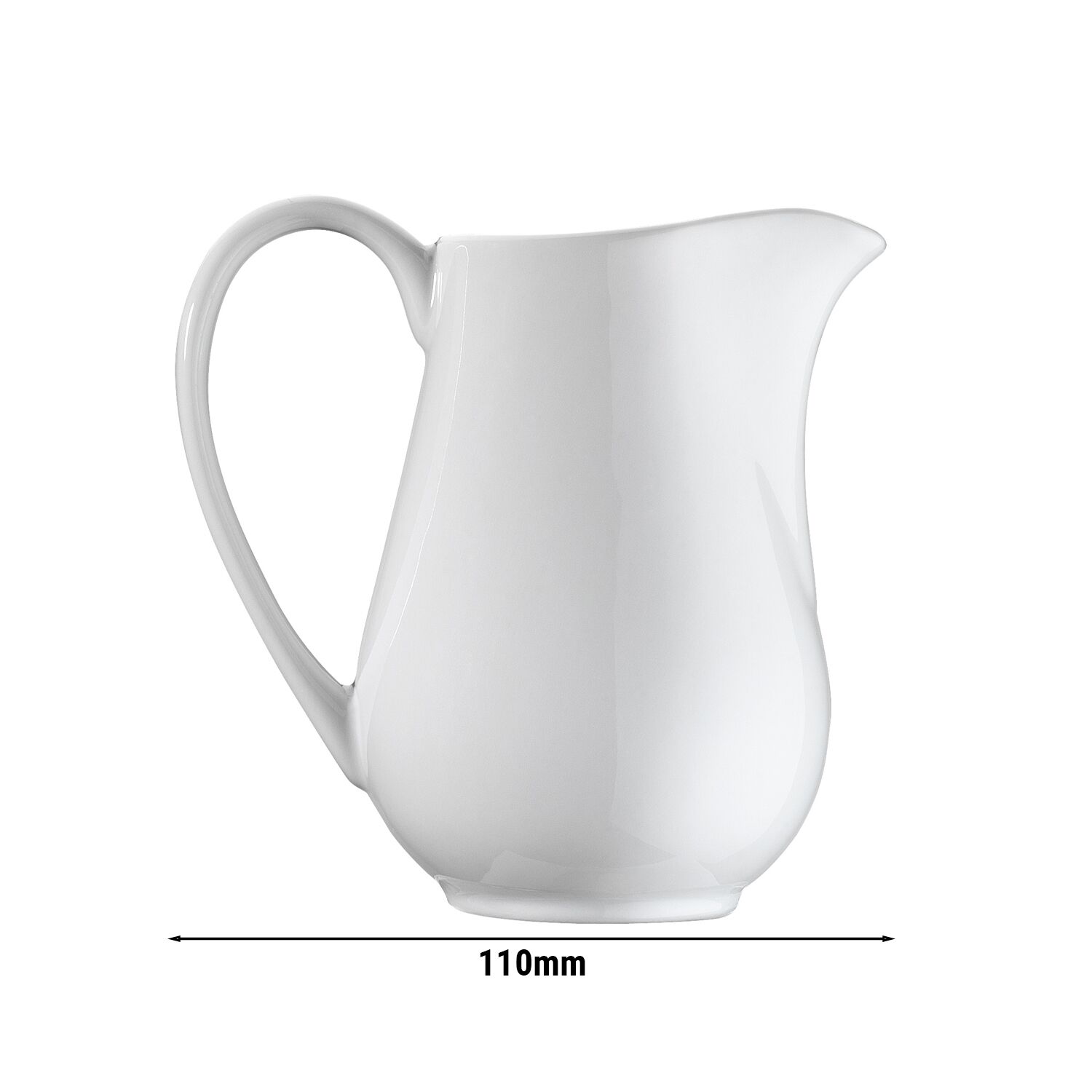 (12 db) MIX & MATCH - Tejkiöntő - 12 darabos szett - 255 ml - Porcelán - Fehér