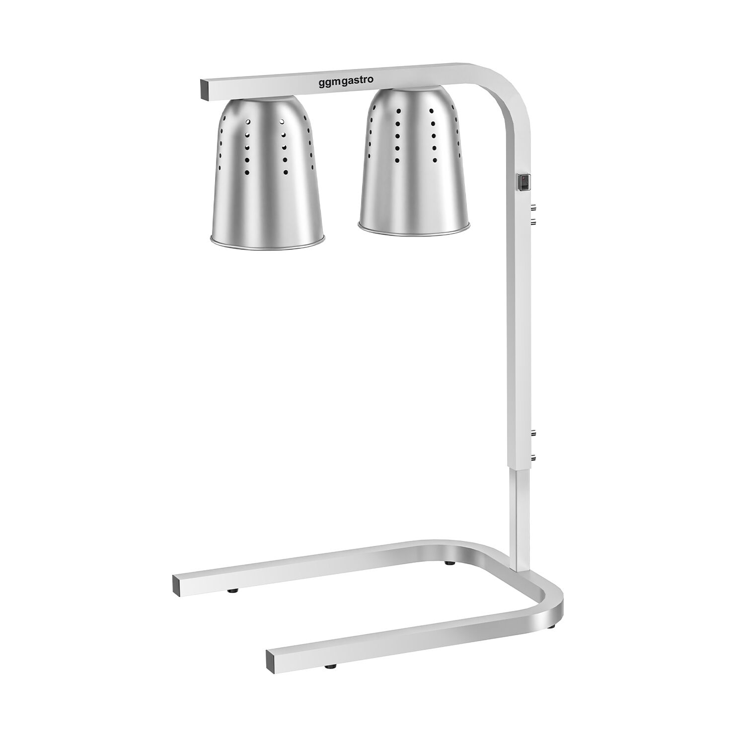 Lampe chauffante infrarouge à 2 lampes chauffantes - 453x360mm - 500W - réglable en hauteur