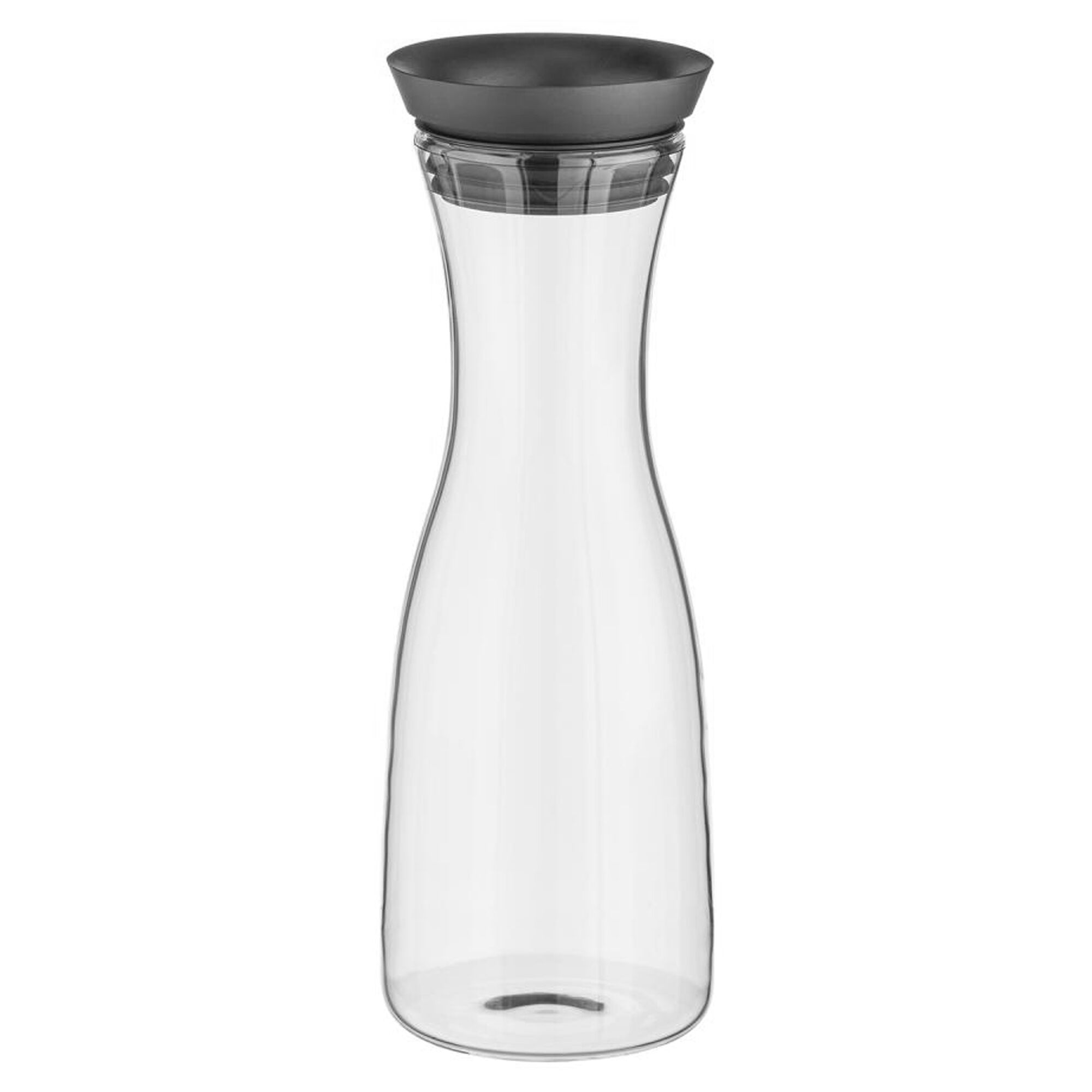 (6 Stück) Glaskaraffe - 1 Liter - automatische Deckelöffnung