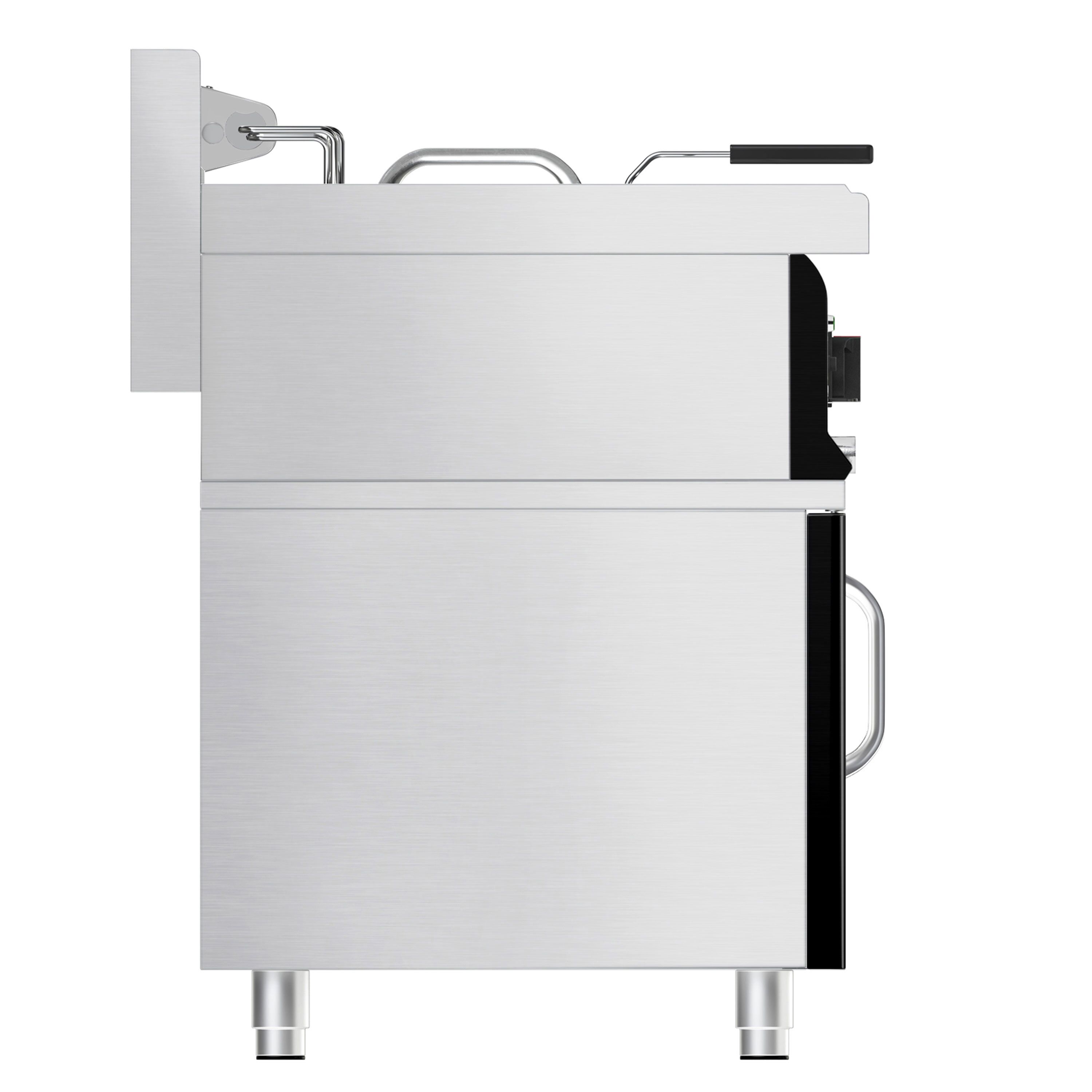 Friteuse électrique – 10 litres – 9 kW – avec soubassement et 1 porte