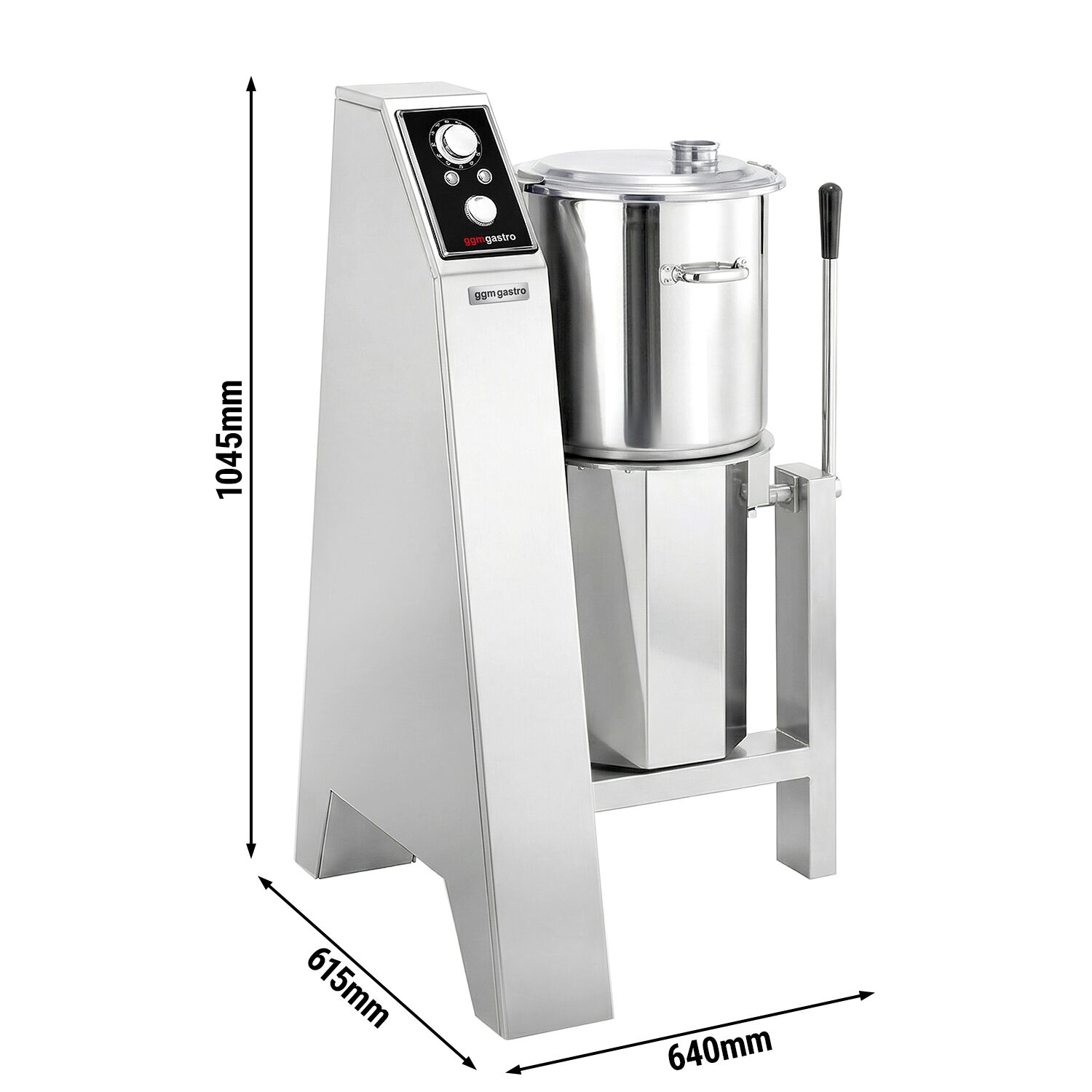 Cutter mélangeur - 20L - 1,5kW - 400V - 750-1500tr/min