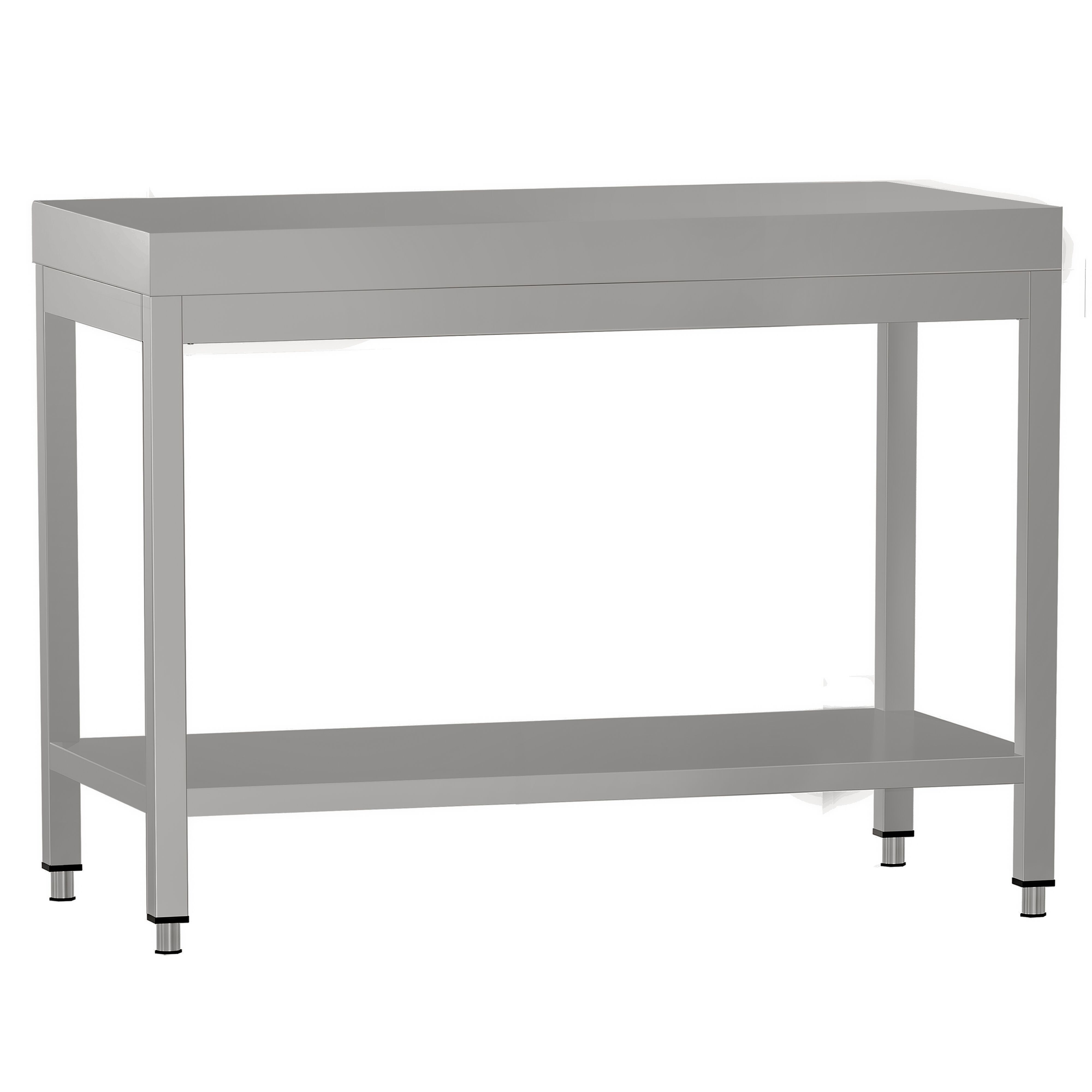 Table de travail en inox ECO – 800 × 600 mm – avec tablette inférieure