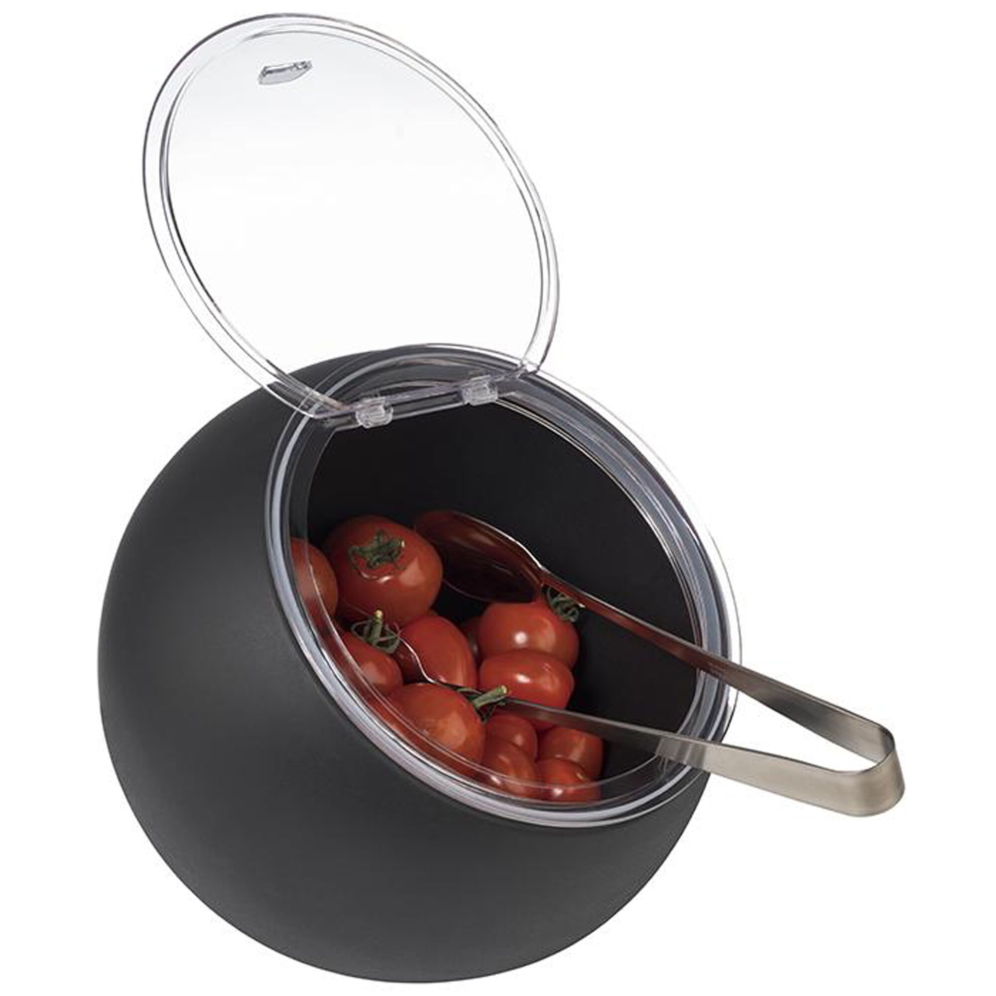 Saladier MOON - Mélamine - 0,8L - carré - 190x190mm - Profondeur : 175mm - Noir