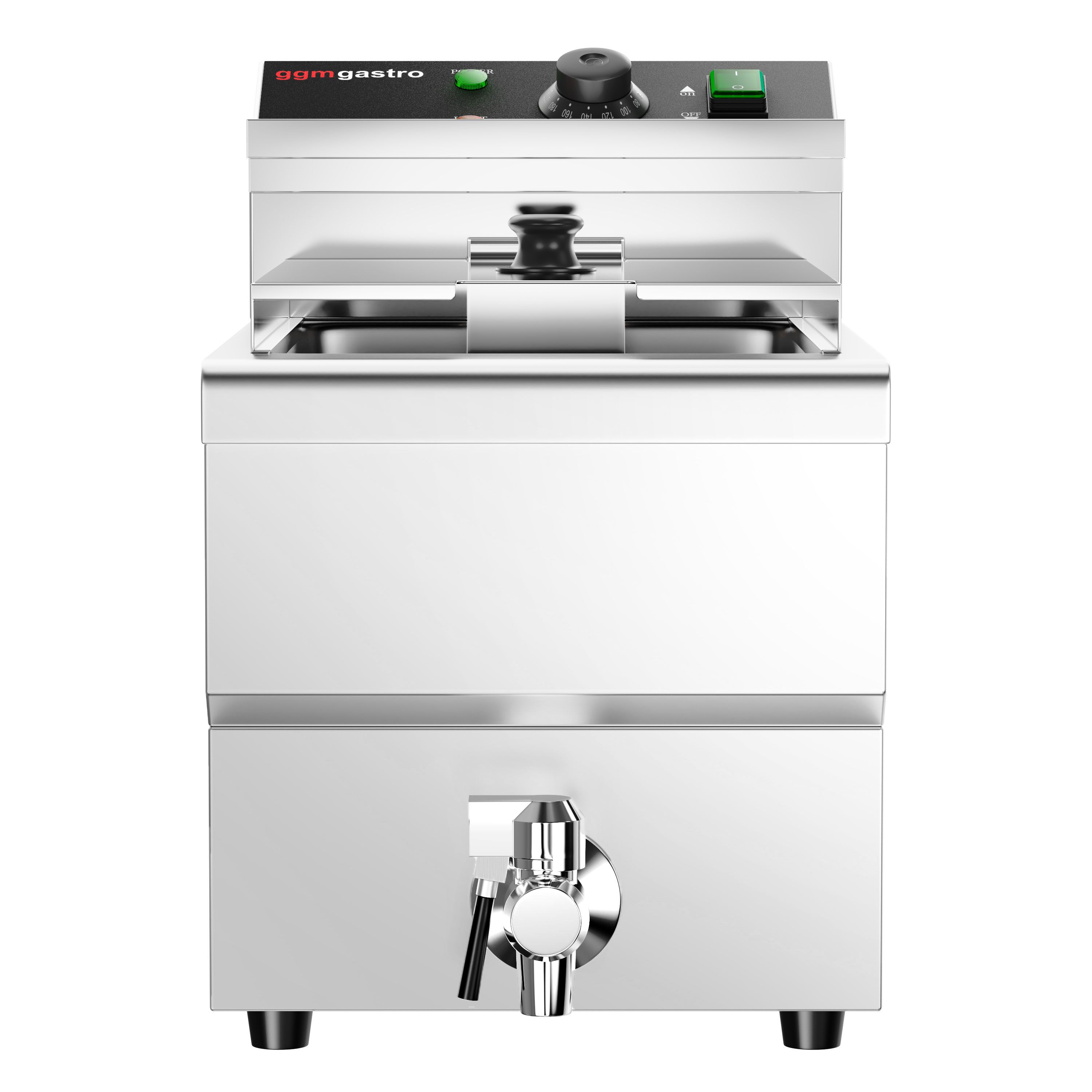 Friteuse électrique – 8 litres – 3,25 kW – avec robinet de vidange
