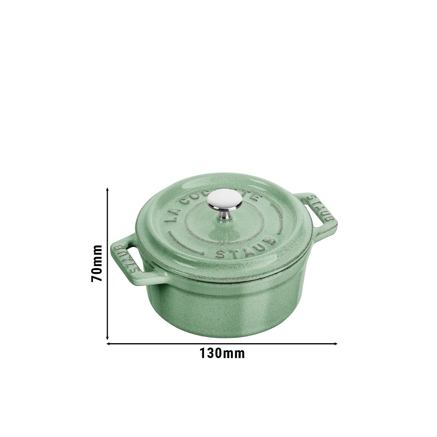 STAUB | LA COCOTTE - Mini Cocotte - Ø 100mm - Fonte - Vert sauge	