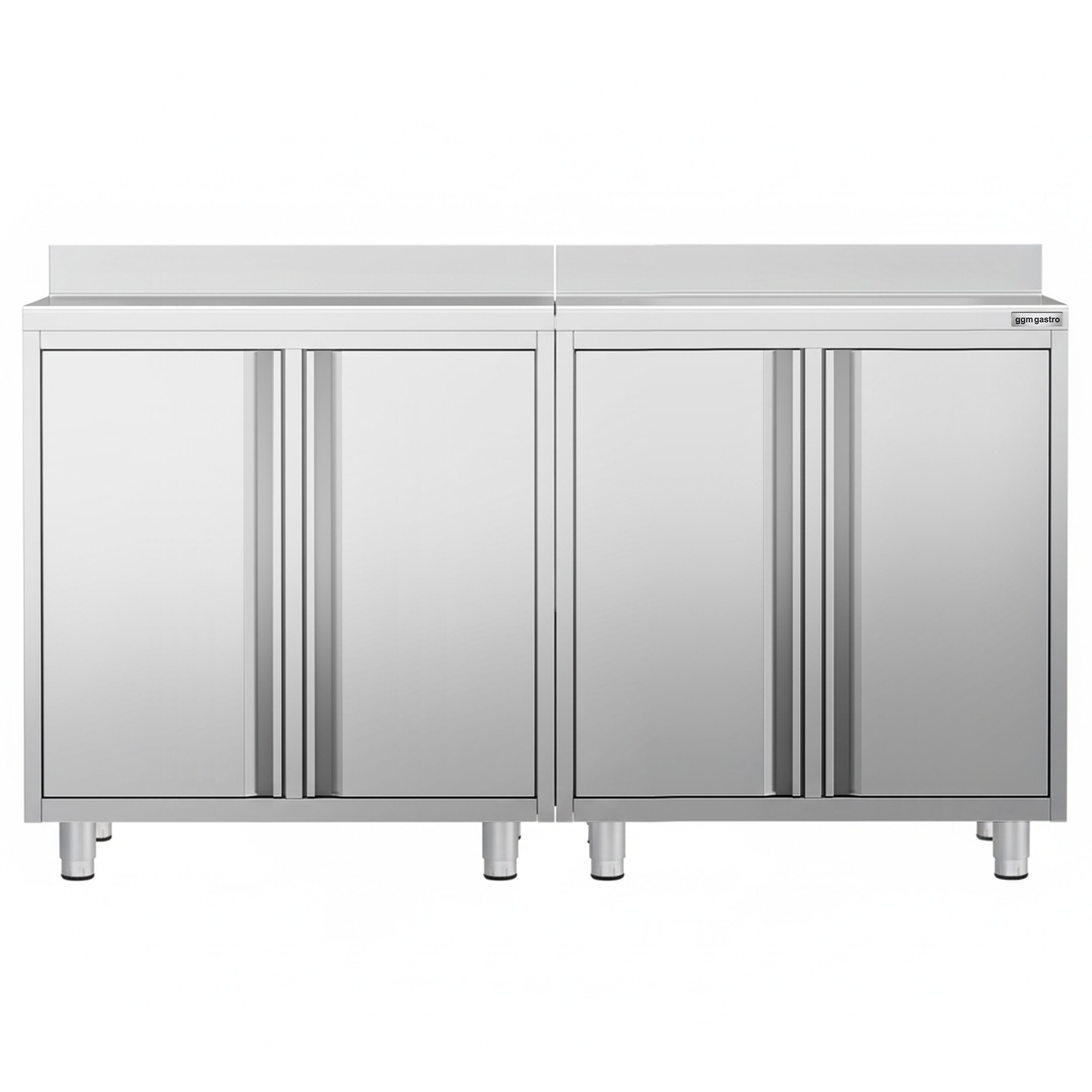 Armoire de travail PREMIUM pour machine à café filtre - 1600x600mm - avec dosseret - 4 portes battantes