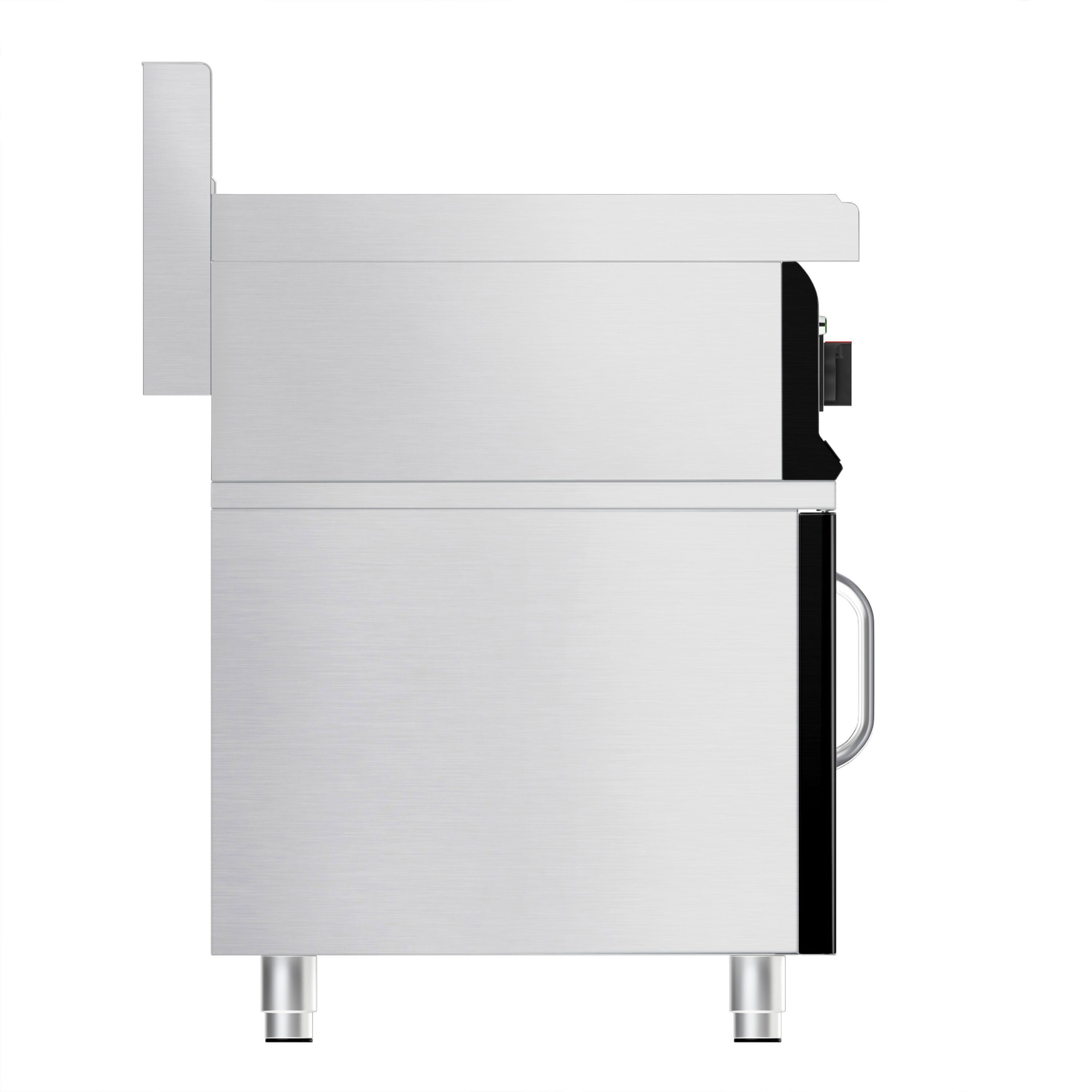 Cuisinière à induction - 7 kW - 2 plaques de cuisson - incl. meuble bas avec 1 porte