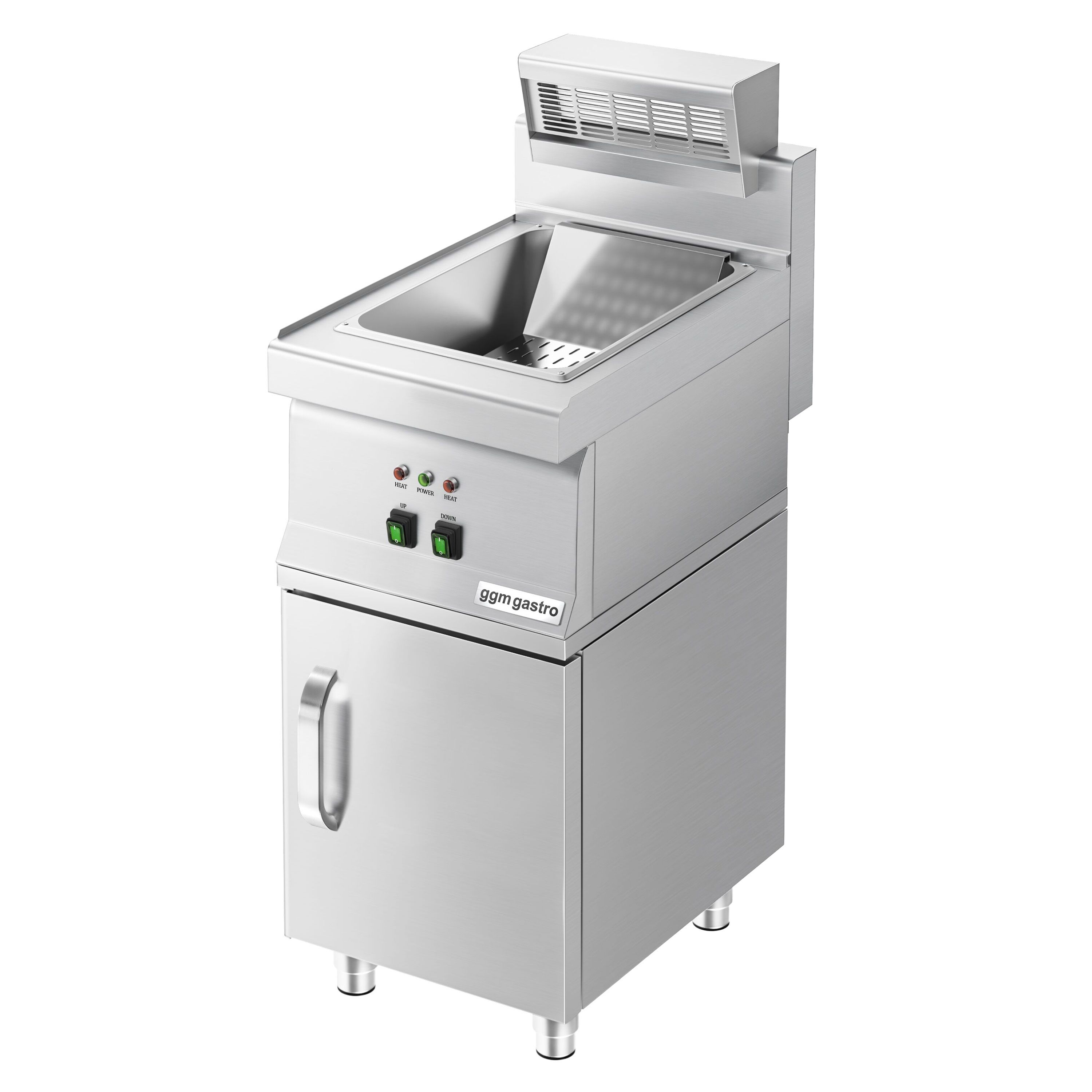 Elektrische Friteswarmer - 1,17kW - 1x GN 1/2 - op onderkast - met 1 deur