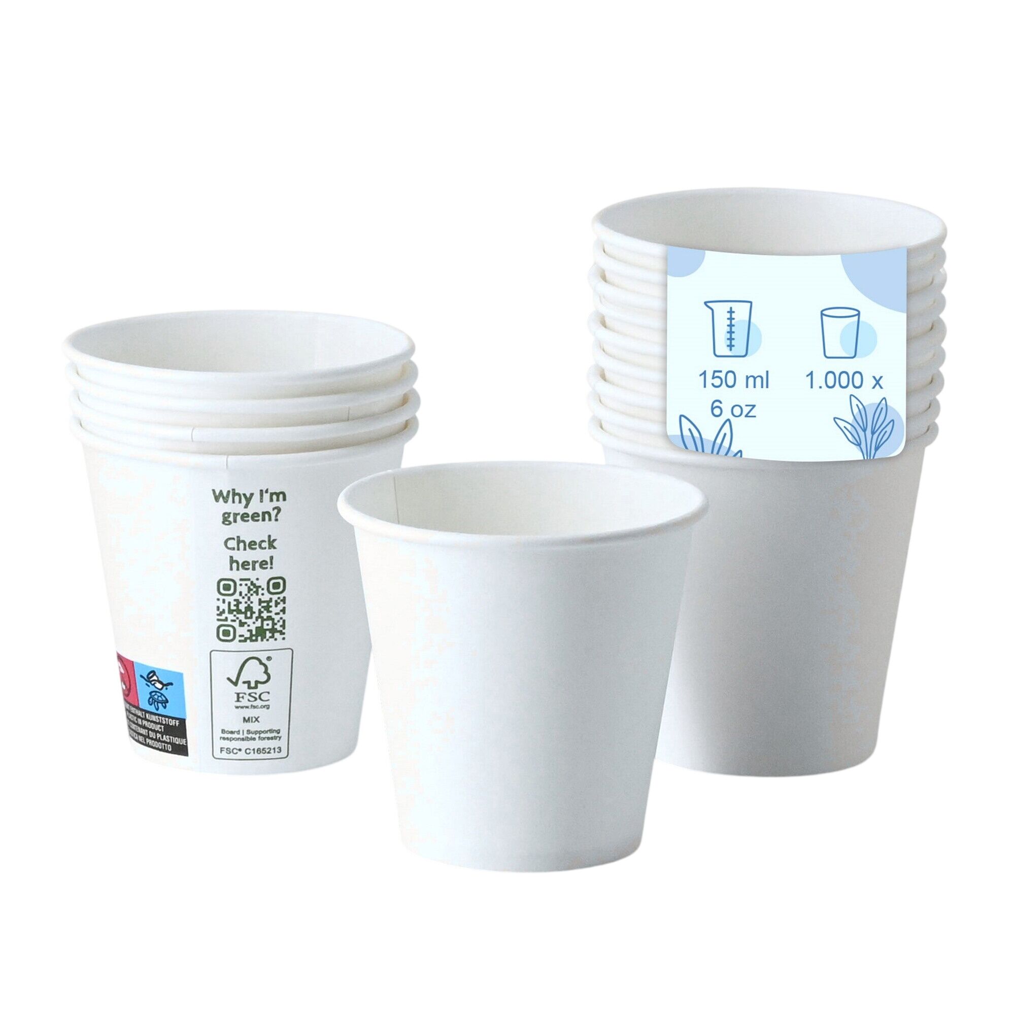 (1000 pcs) Couvercle réutilisable - Transparent - compatible avec 100ml Bol à soupe Ø80mm