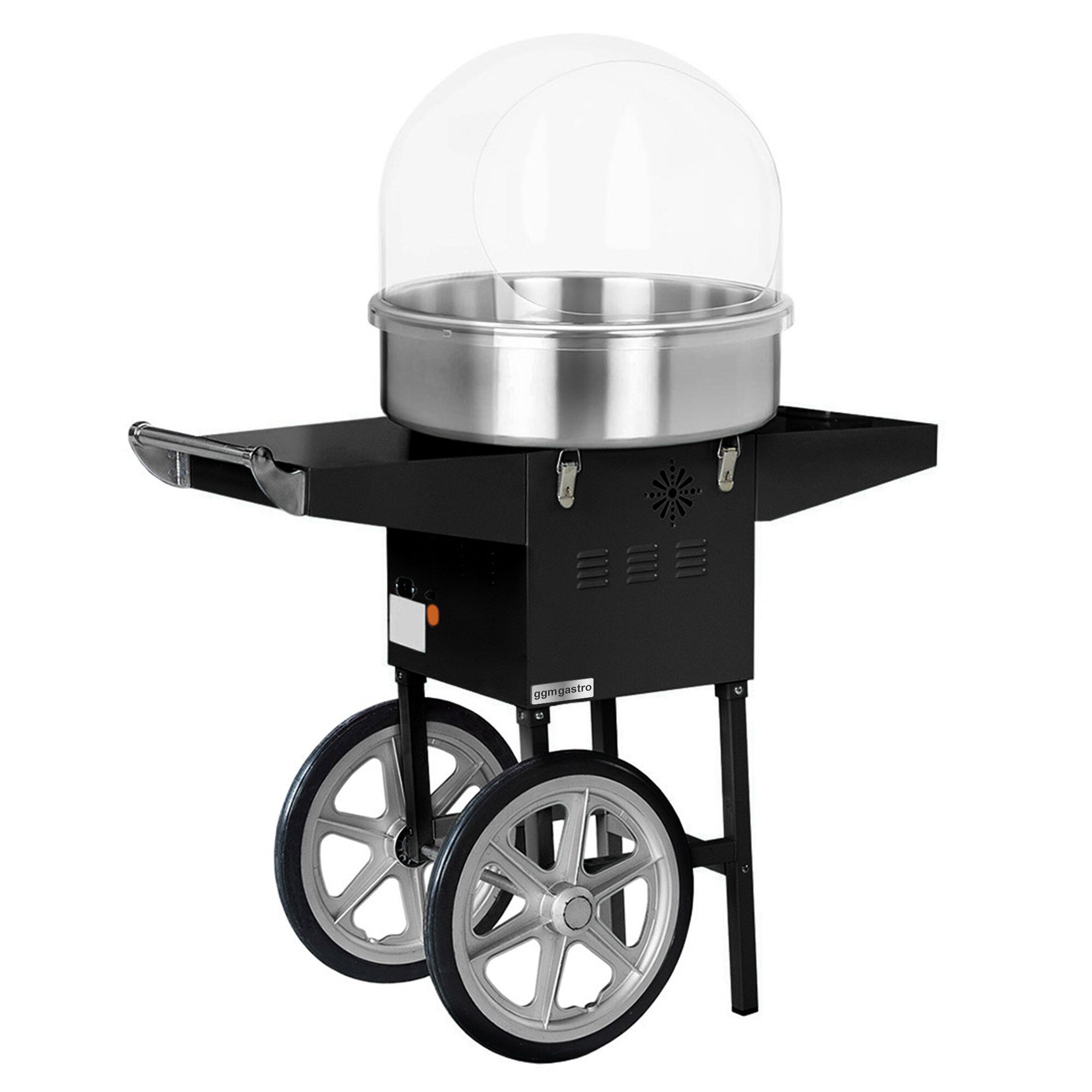 Machine à barbe à papa - Ø 520 mm - 1,08 kW - Noir - incl. protection hygiénique