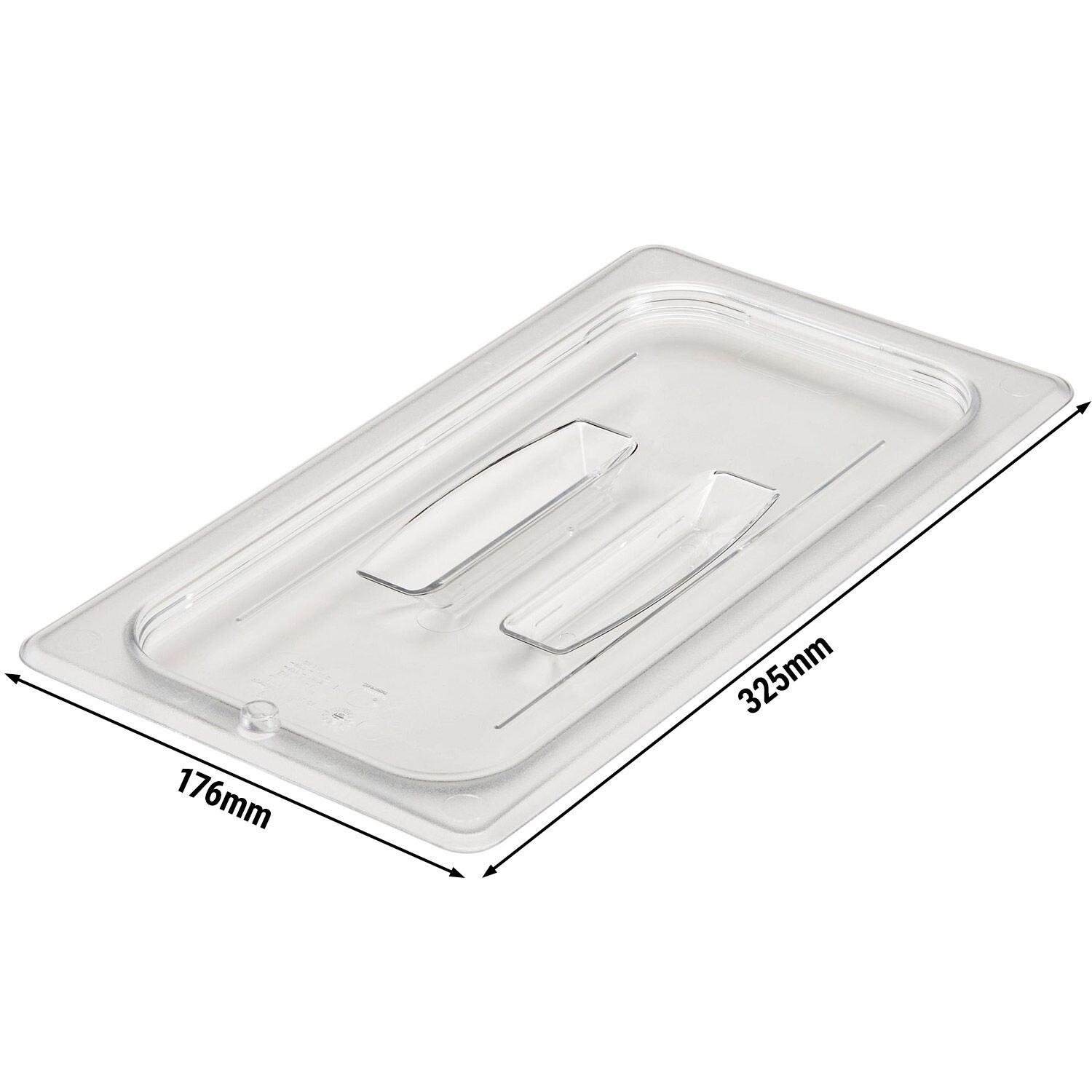 (6 pièces) CAMBRO | Camview® - Couvercle GN 1/3 en copolymère - avec poignée - transparent - sans BPA