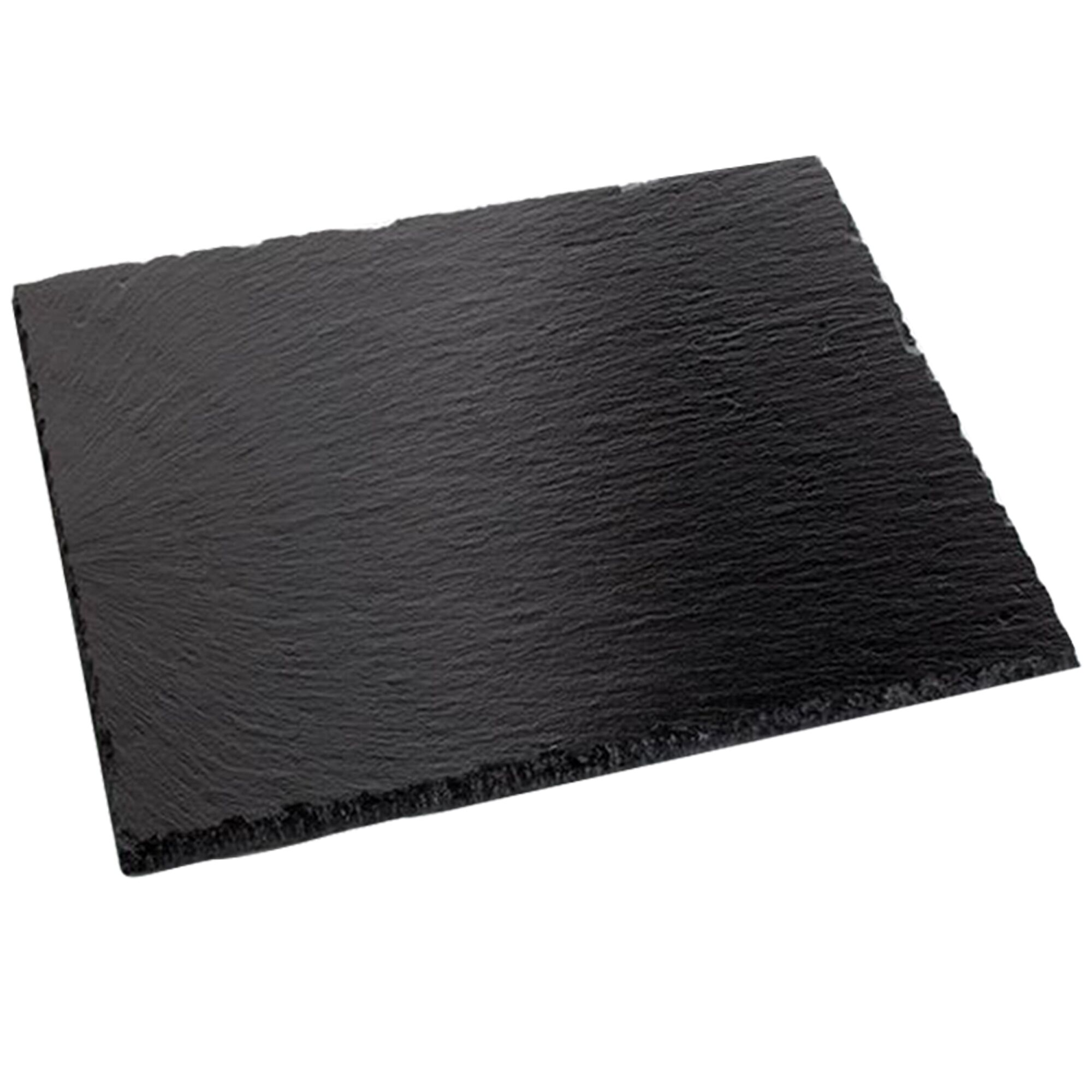 (6 pcs) Plateau en ardoise naturelle - Lot de 4 - 100x100mm