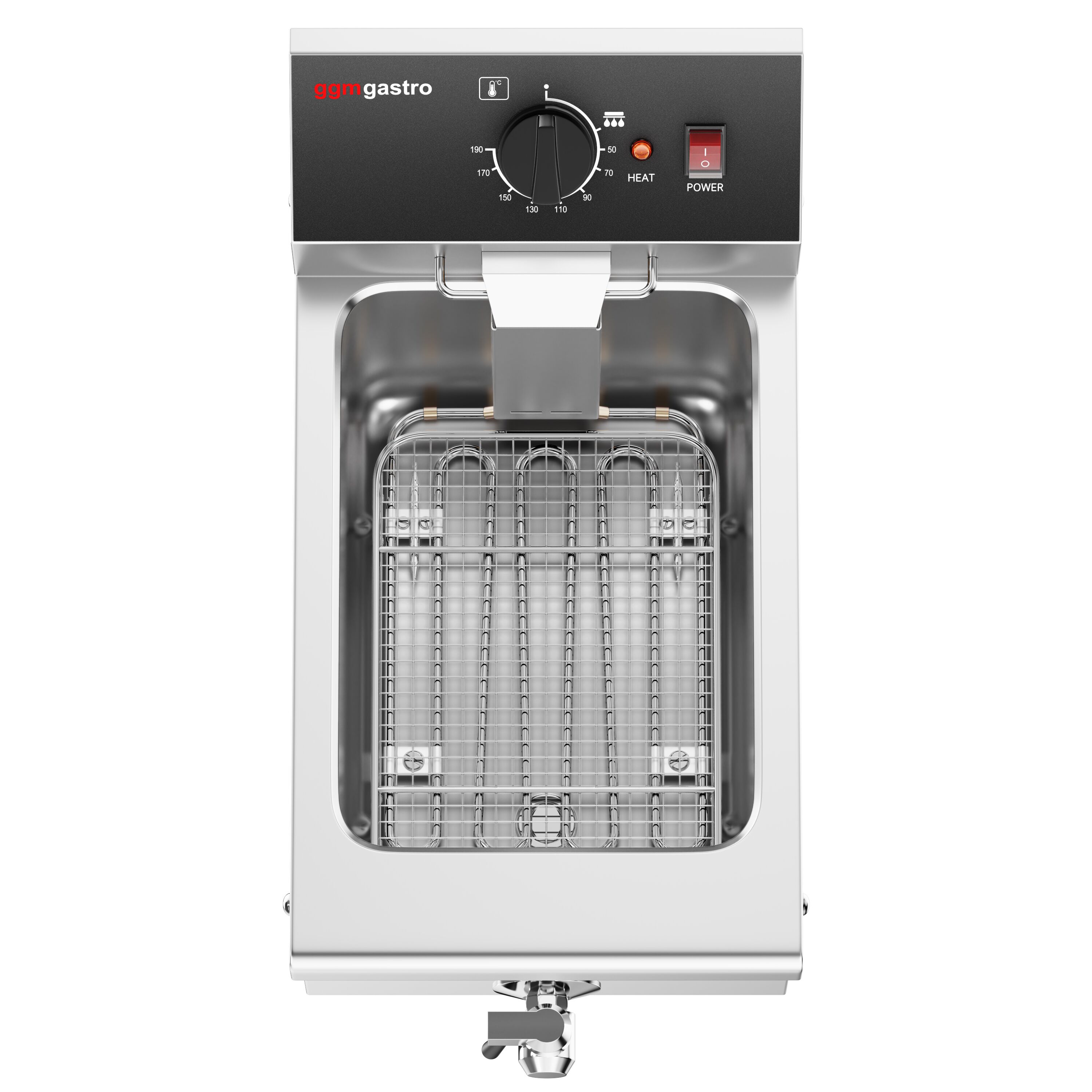 Friteuse électrique – 8 litres – 3,25 kW – avec robinet de vidange