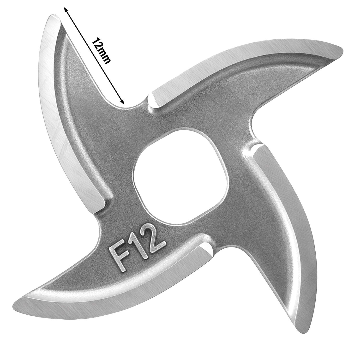 Cutting Plate - Fine - 12mm - #12 - with 4 blades - compatible with FWFC350, FWFC550