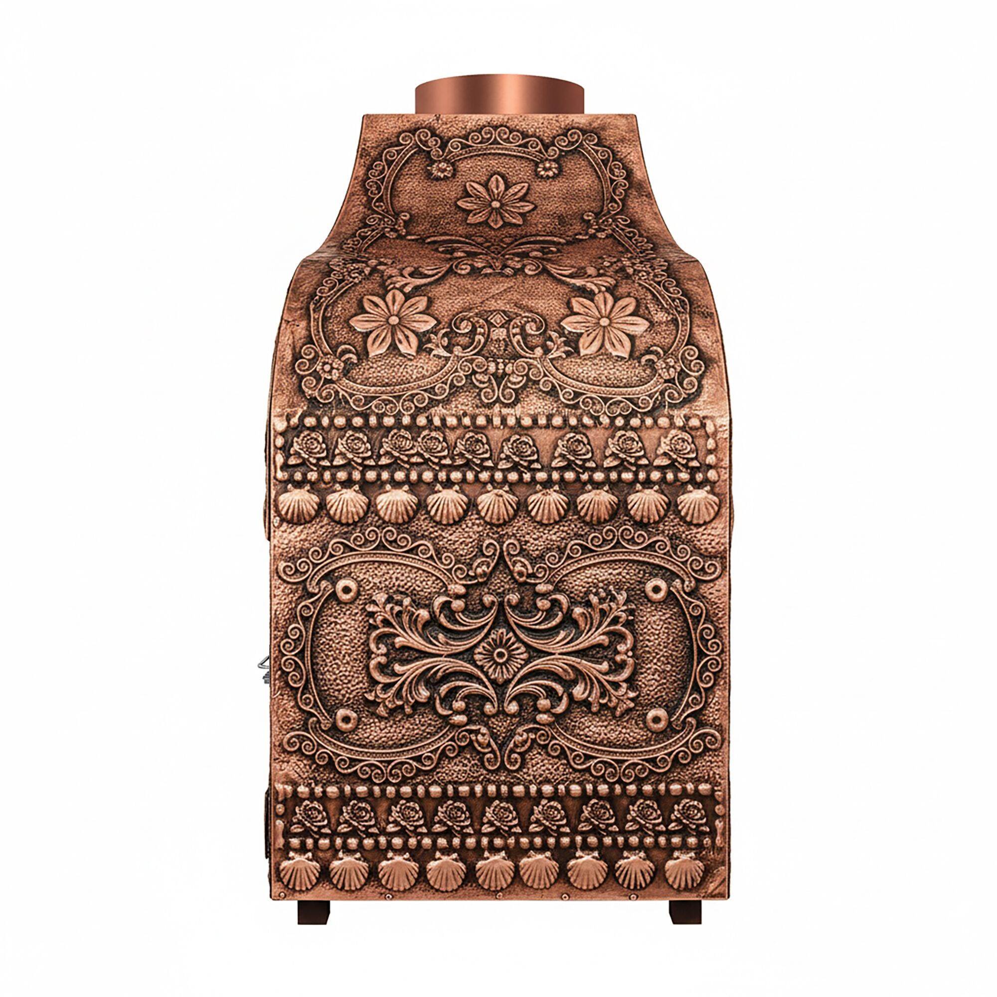 Enclosed Copper Charcoal Grill - 1500mm