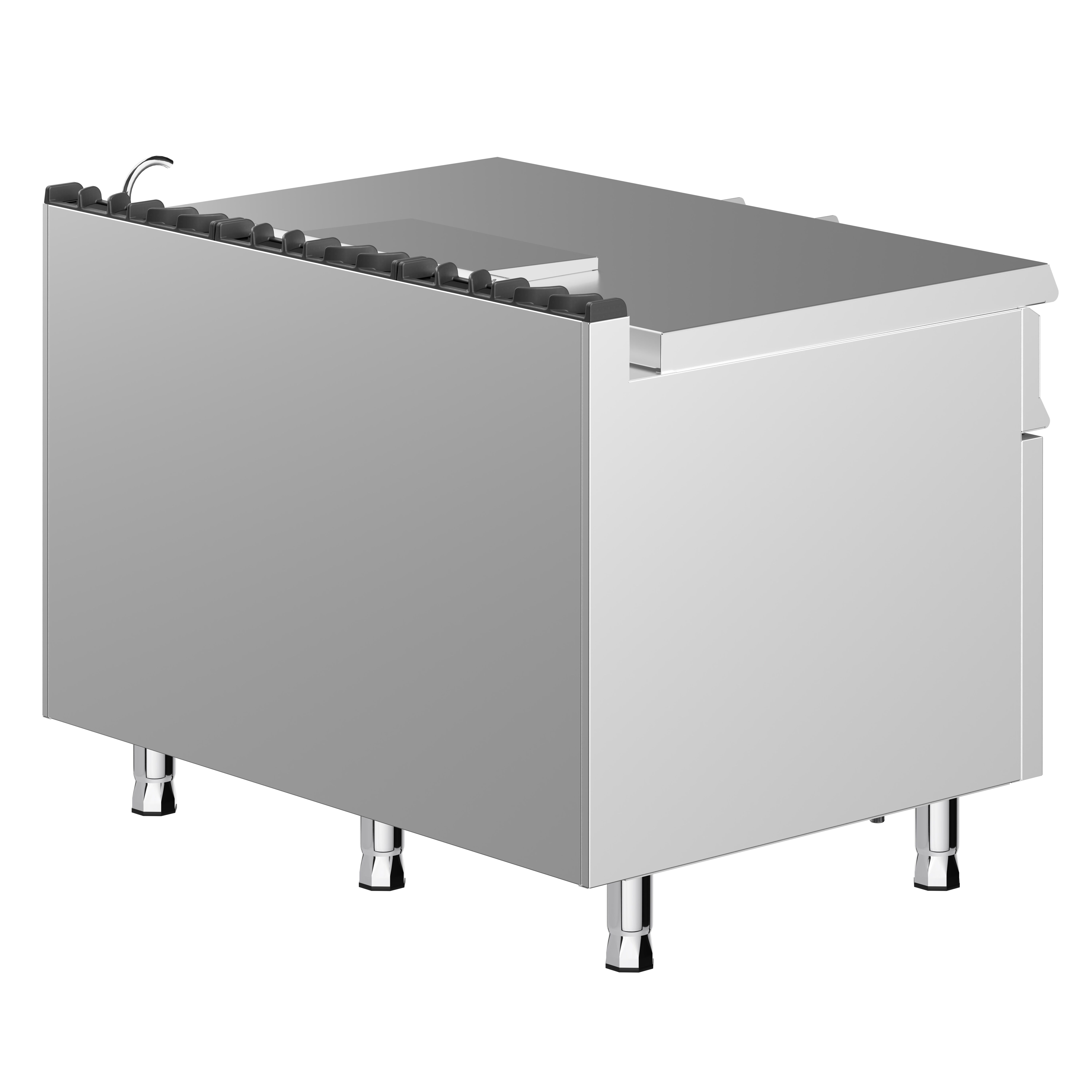 Sauteuse basculante à gaz – 120 litres – 30 kW – avec volant manuel et raccordement d’eau