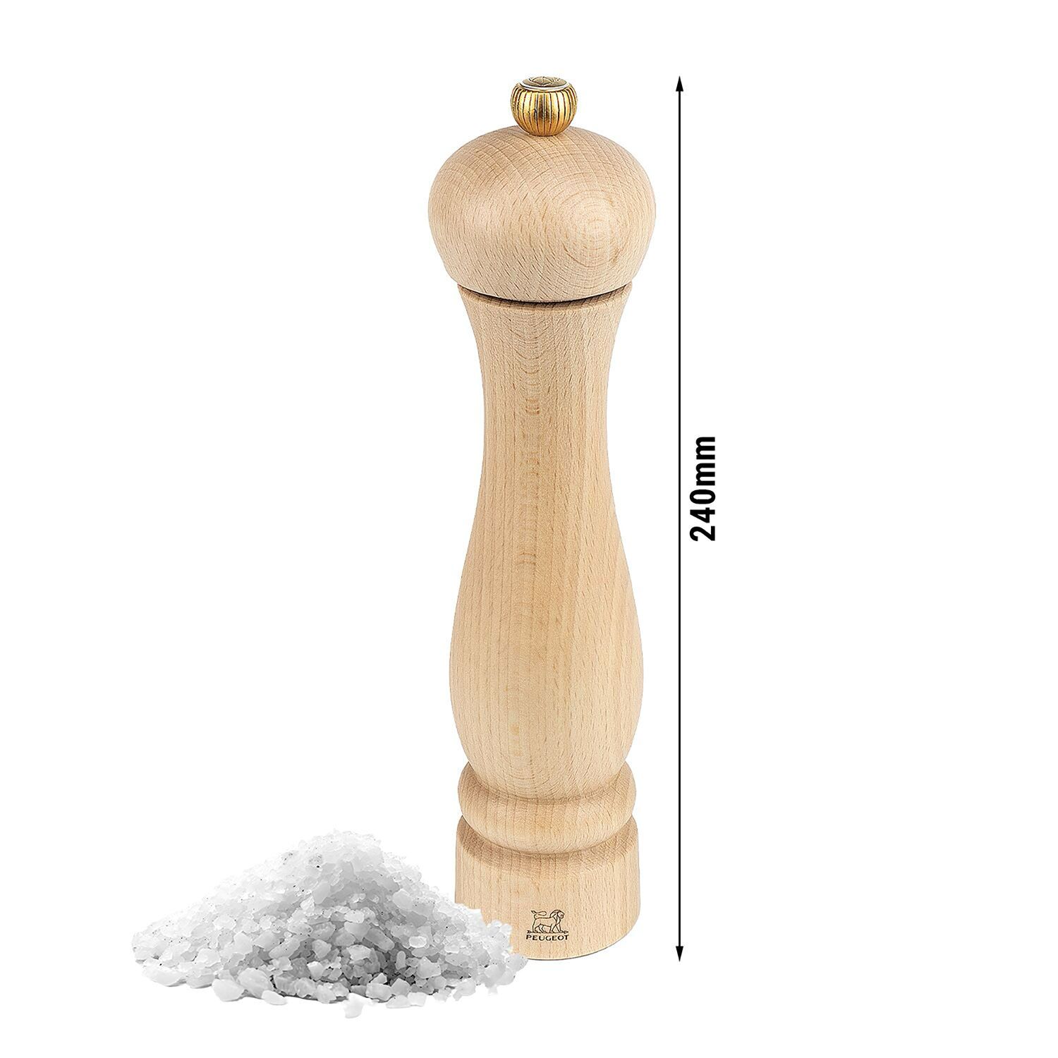 (6 pièces) PEUGEOT | CLERMONT – Moulin à sel – Bois – Naturel – Hauteur : 240 mm