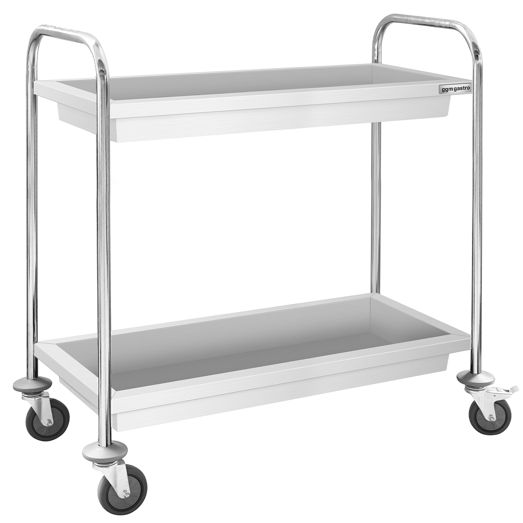 Chariot de service – 950x500 mm – avec 2 bacs