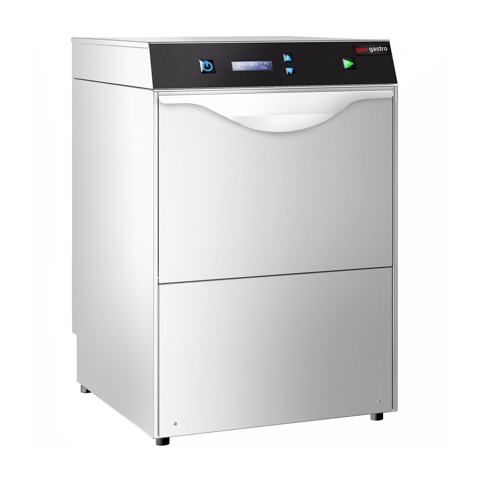 Lave-verres professionnel à double paroi - Mécanique - 2,97kW - avec pompes à détergent, de liquide de rinçage et de vidange