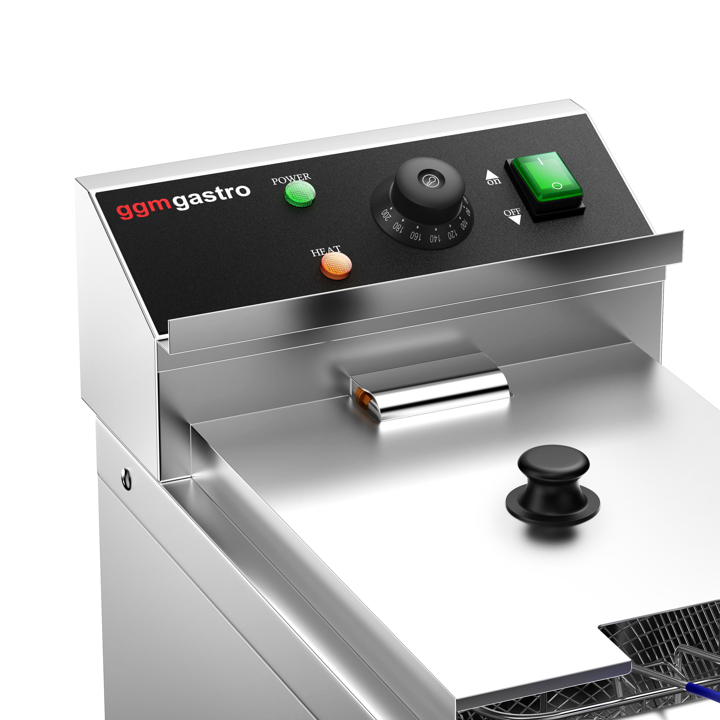 Friteuse électrique – 8 litres – 3,25 kW – avec robinet de vidange
