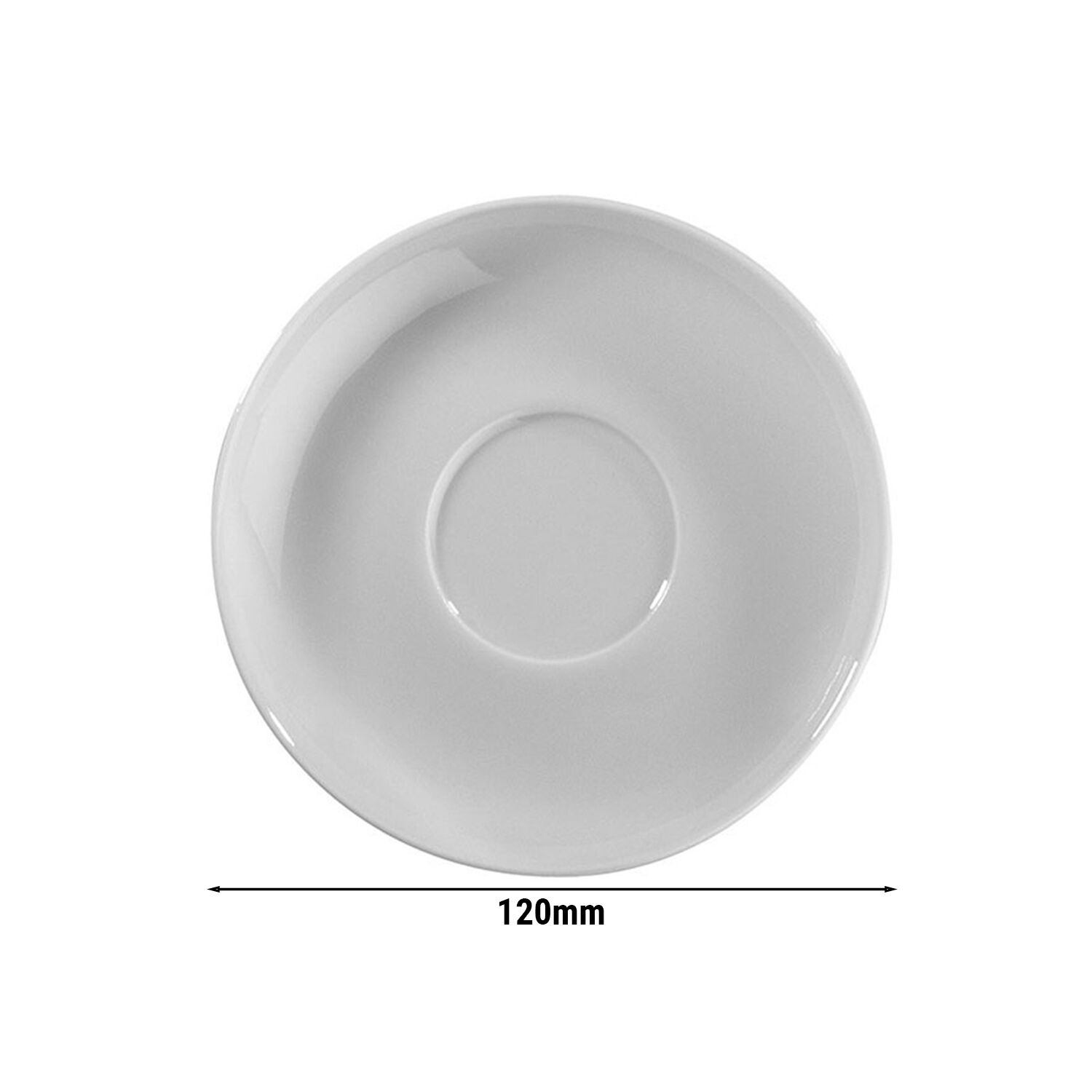 (6 pièces) ENTITY – Sous-tasse à espresso – Blanc