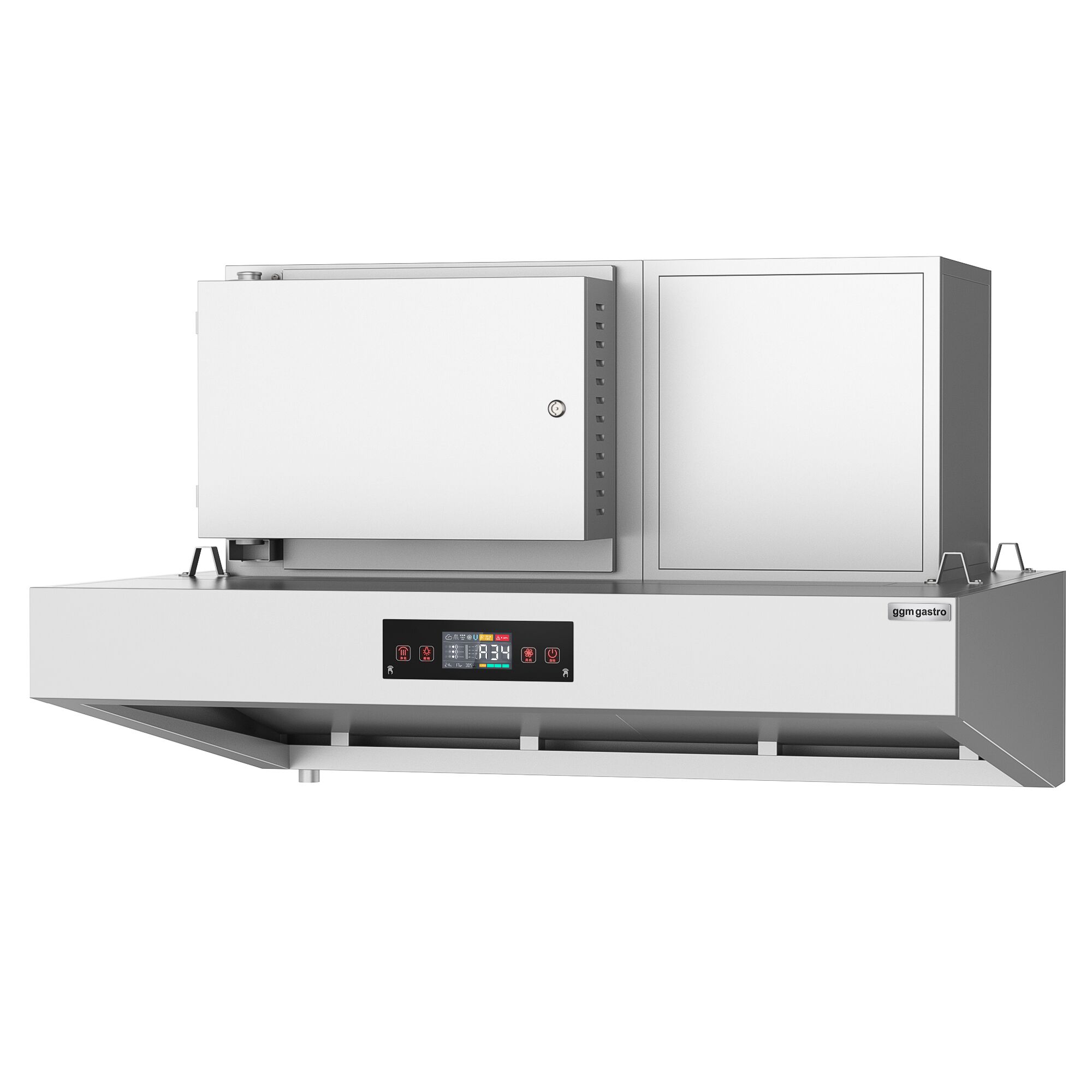 Hotte aspirante hybride - 1600 mm - efficacité de purification de l’air de 98 % - avec Smart Touch - LED