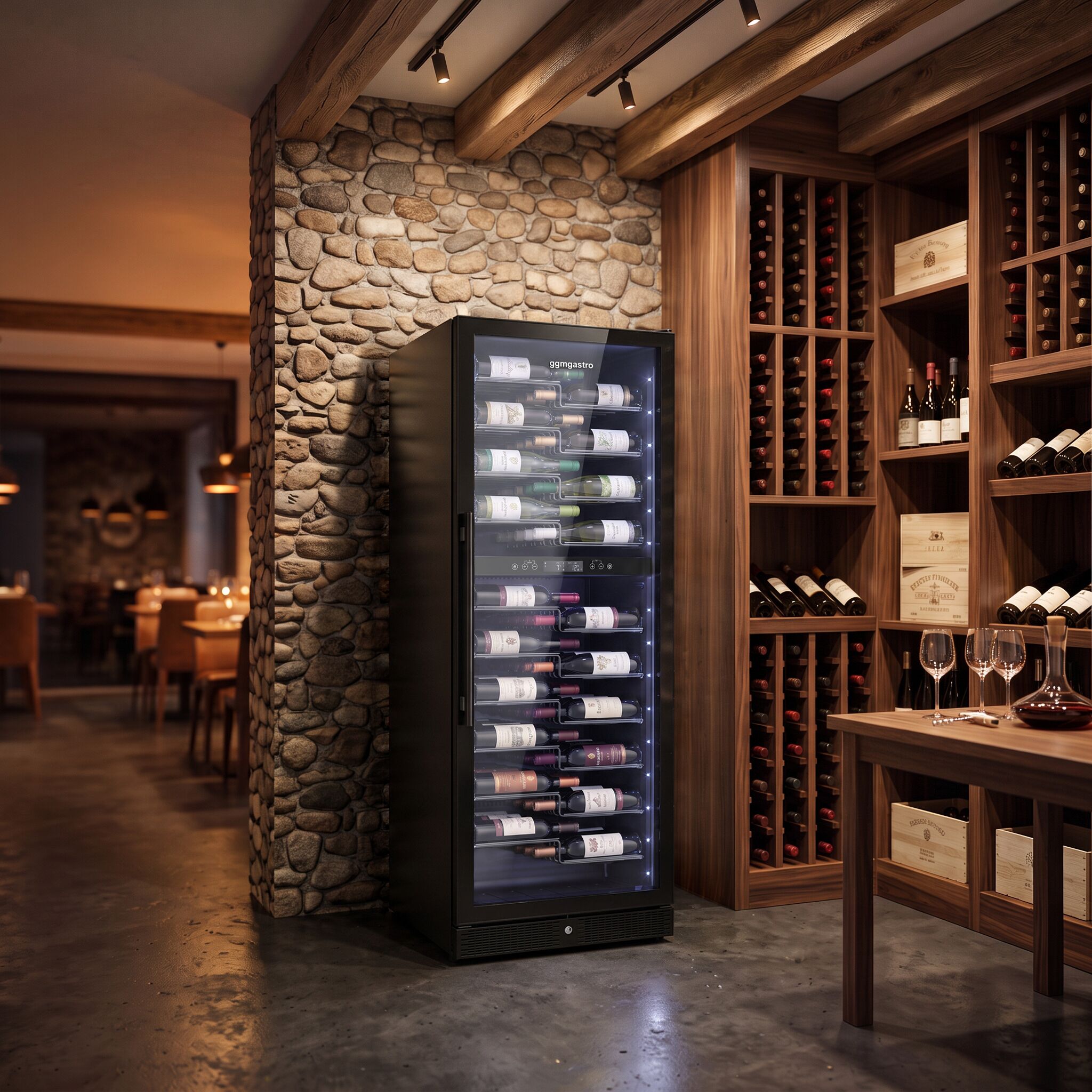 Wine fridge – 2 temperature zones – 393 litres – max. 116 bottles